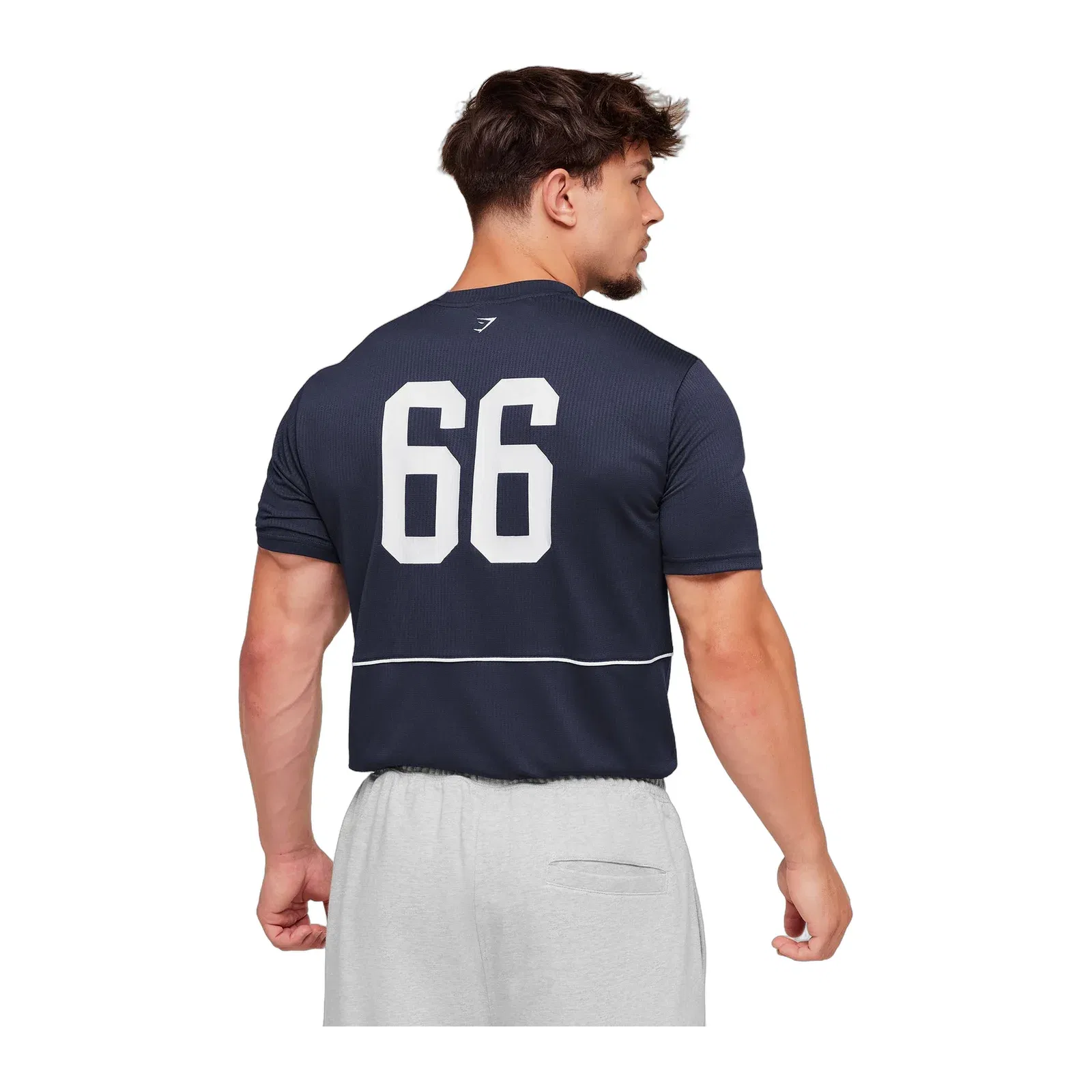 Gymshark Collegiate Tech T-Shirt Heavy Blue