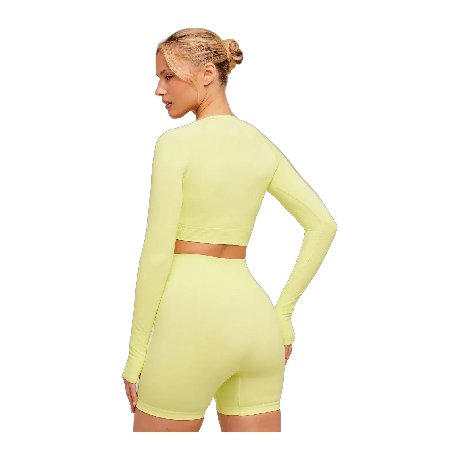 Women's Gymshark Vital Sweetheart Neck Crop Top Sorbet Yellow