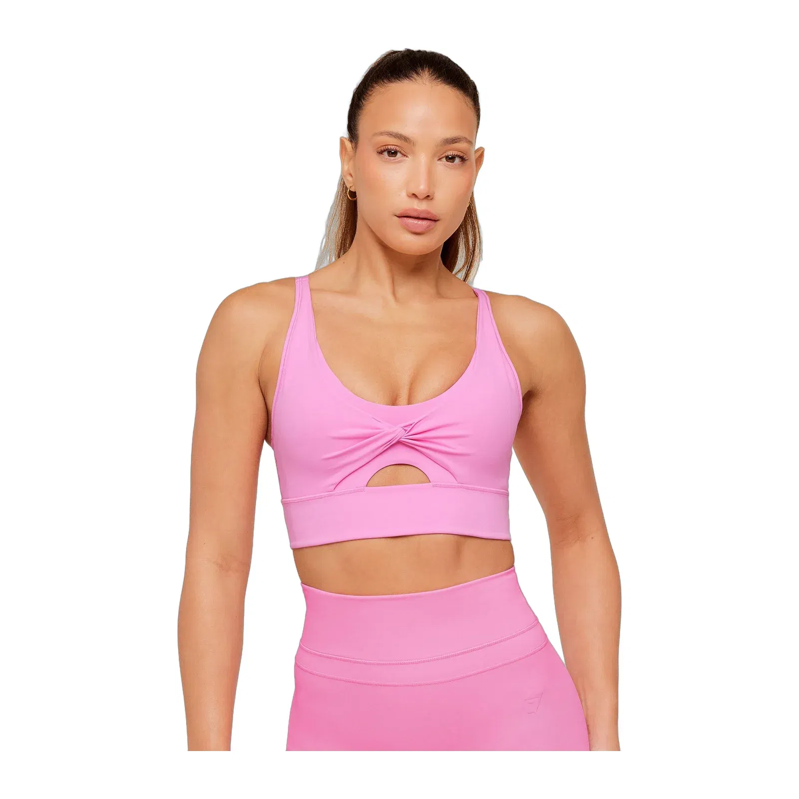 Women's Gymshark Twist Front Sports Bra Focus Pink