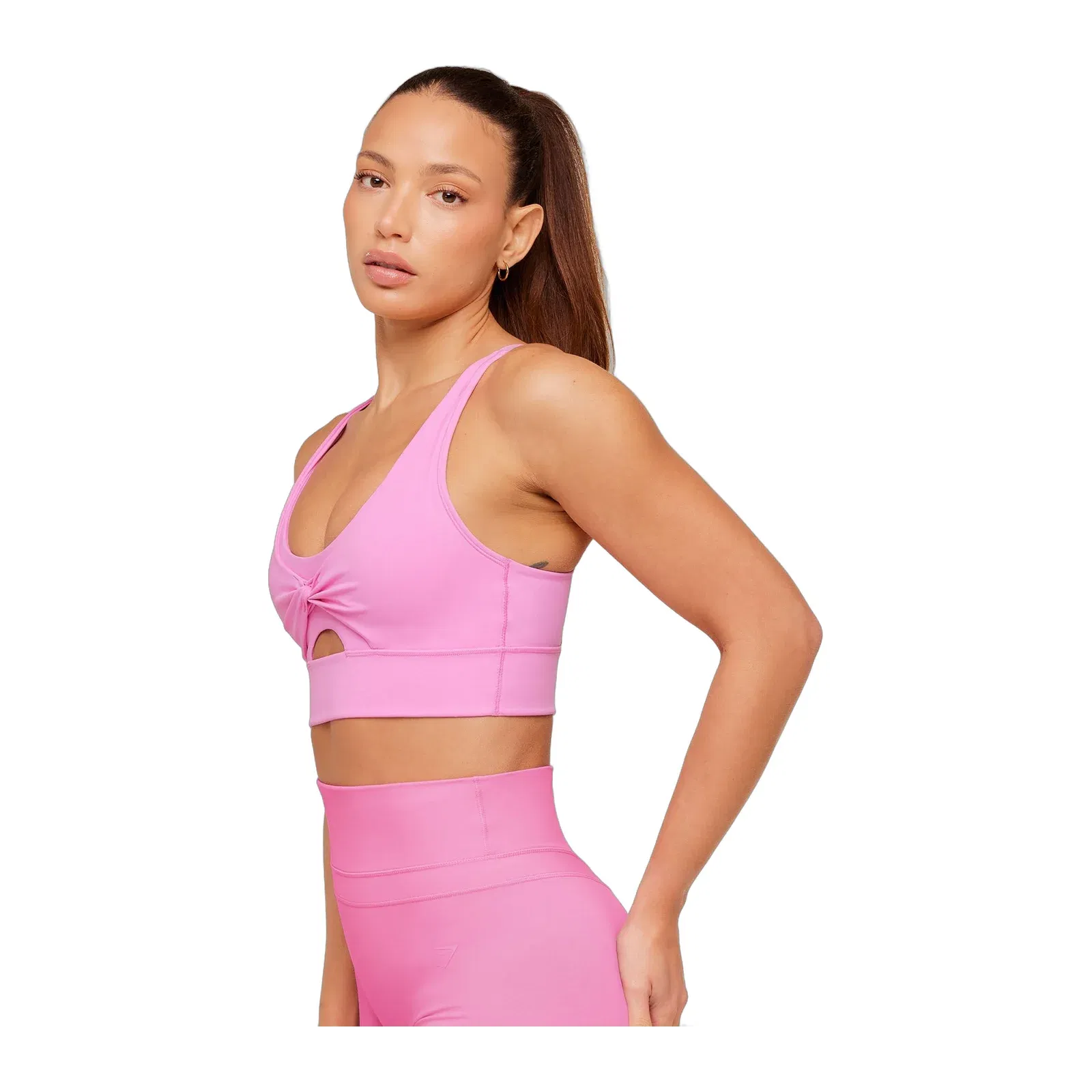 Women's Gymshark Twist Front Sports Bra Focus Pink