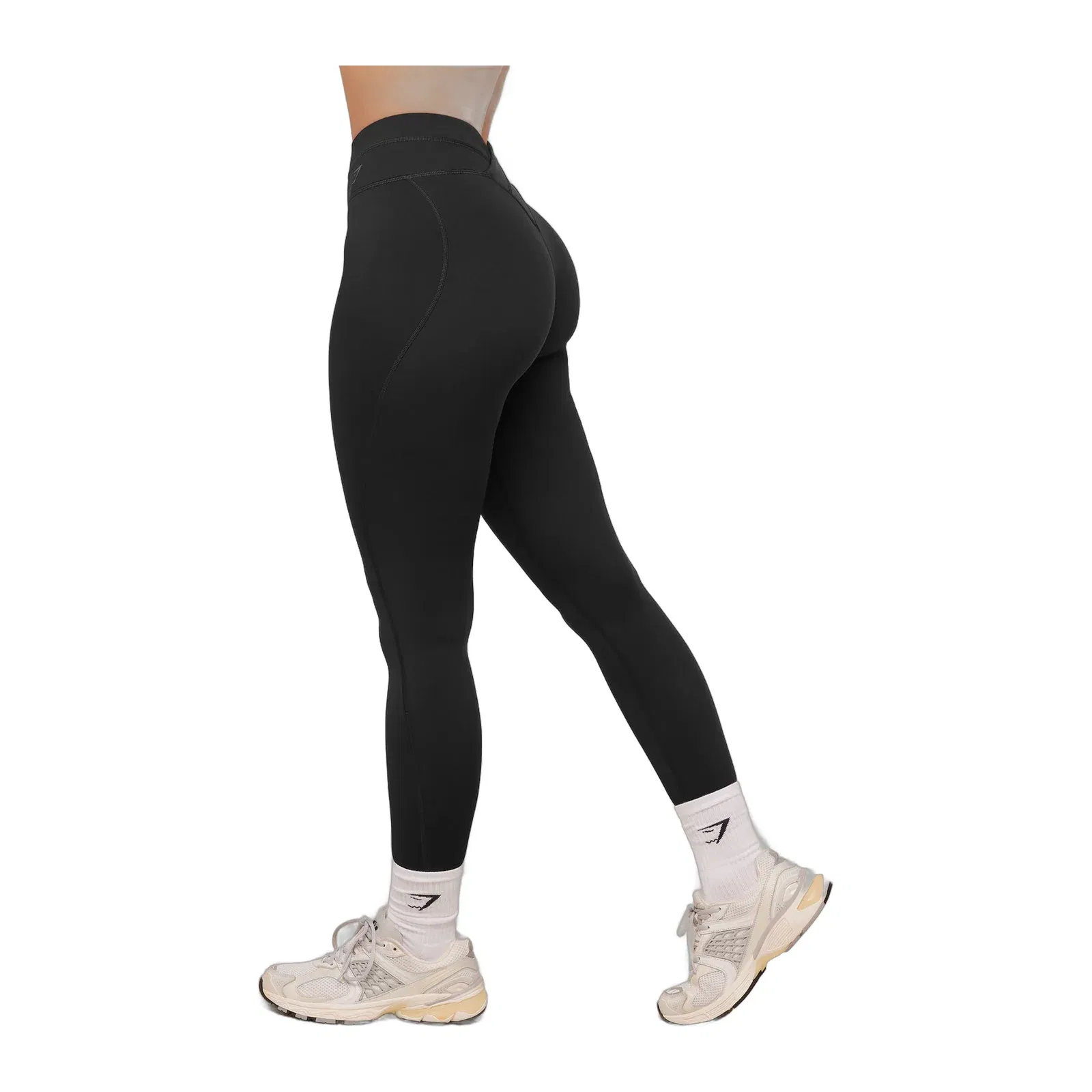 Women's Gymshark Crossover Back Leggings Black