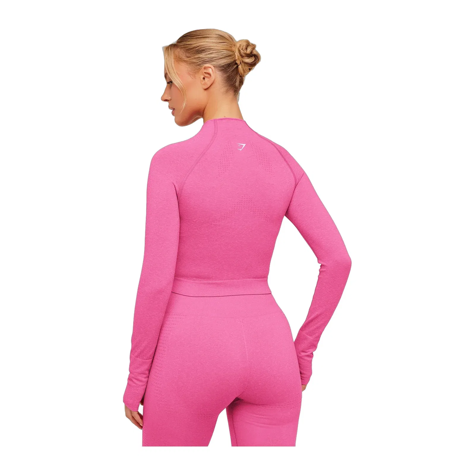 Women's Gymshark Vital Seamless Midi Zip 2.0 Pullover Super-Set Pink