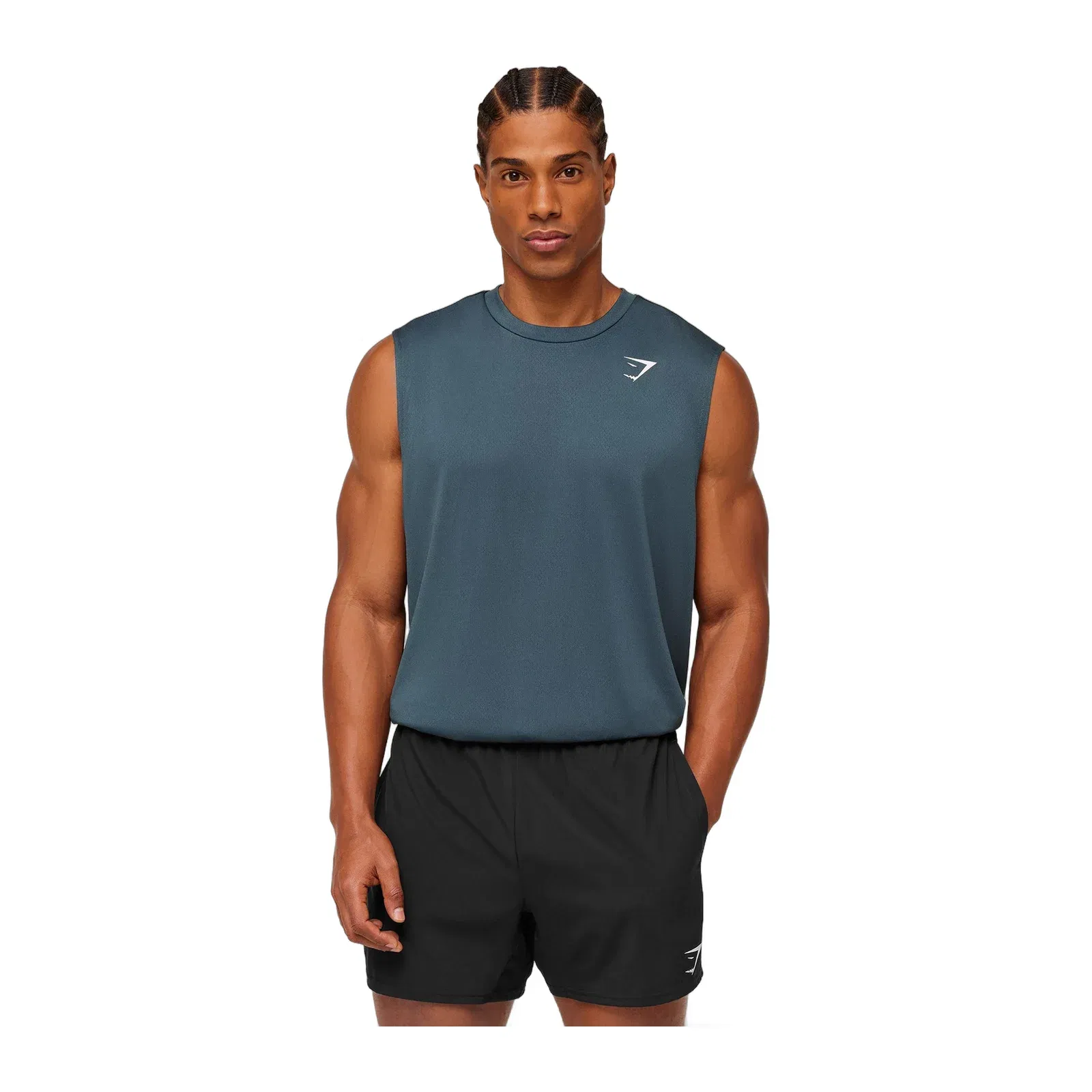 Gymshark Arrival Oversized Tank GS Stealth Blue