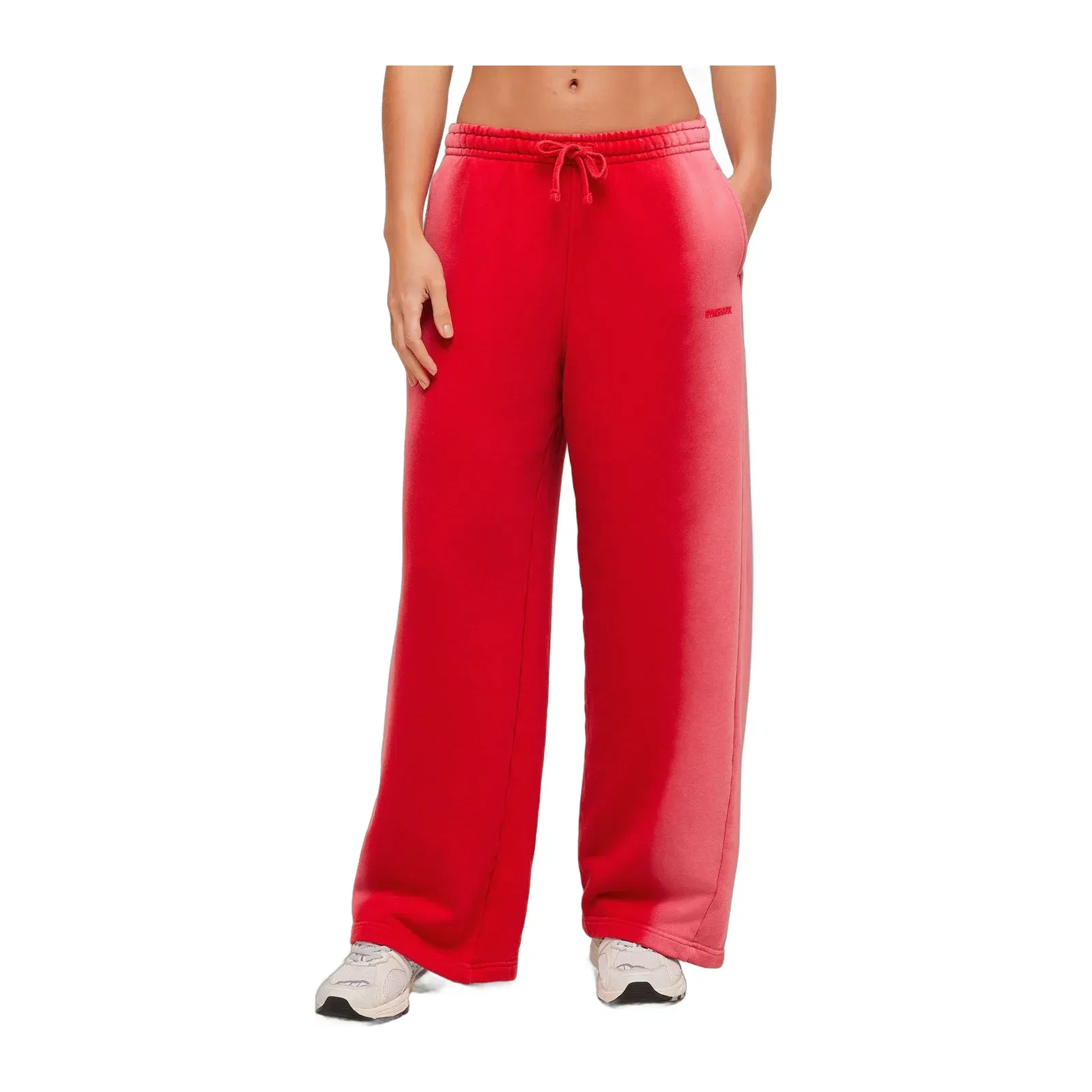 Women's Gymshark Pump Washed Straight Leg Joggers Carmine Red