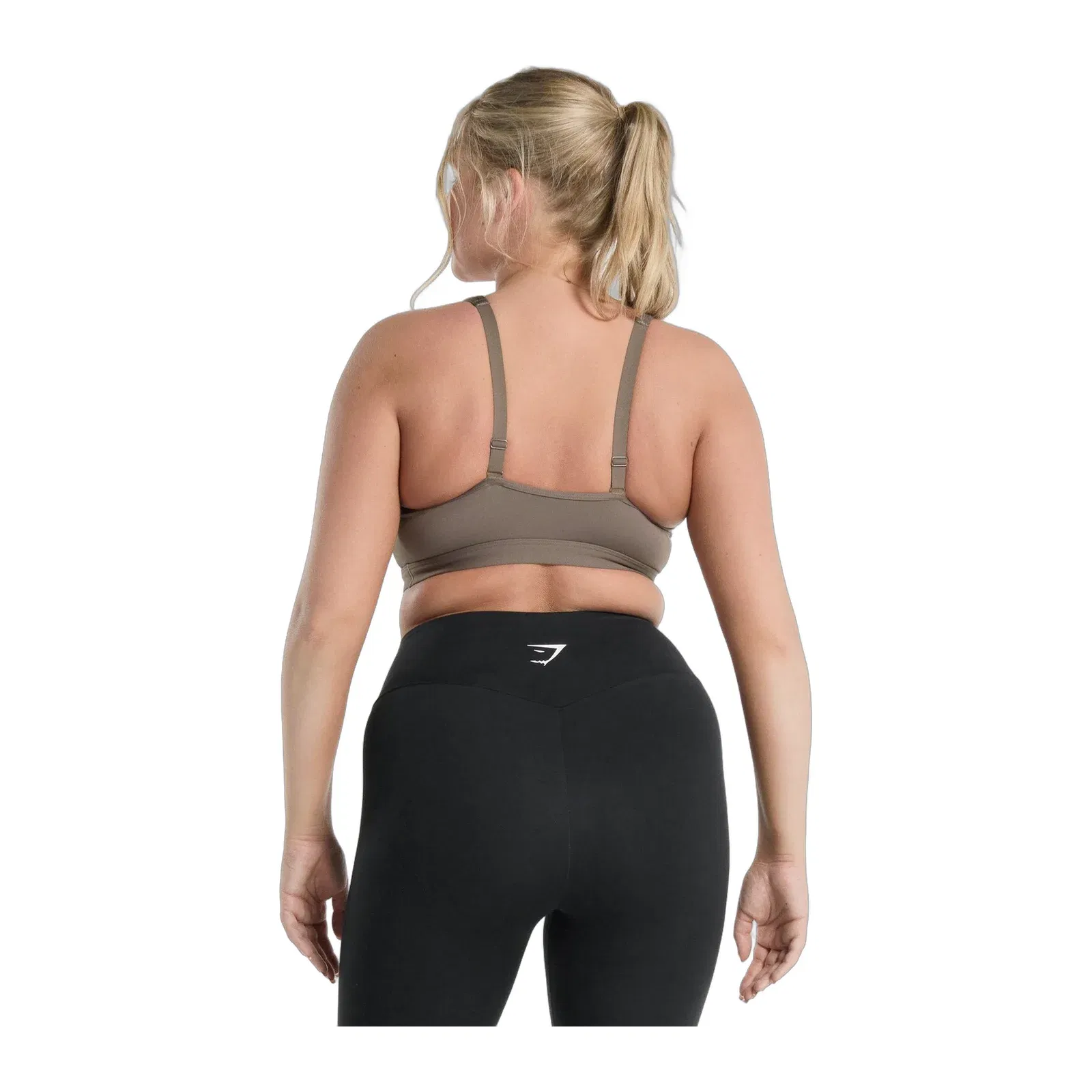 Women's Gymshark Scoop Neck Sports Bra Brown