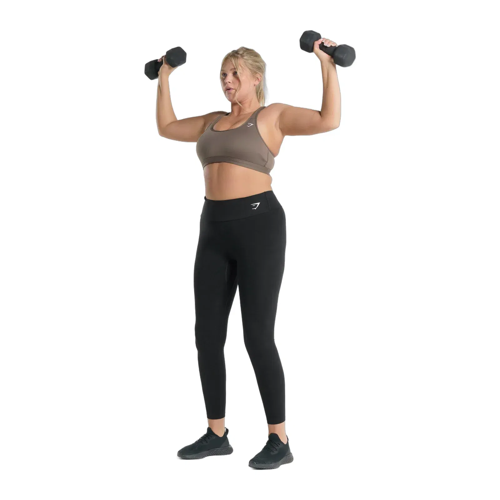 Women's Gymshark Scoop Neck Sports Bra Brown
