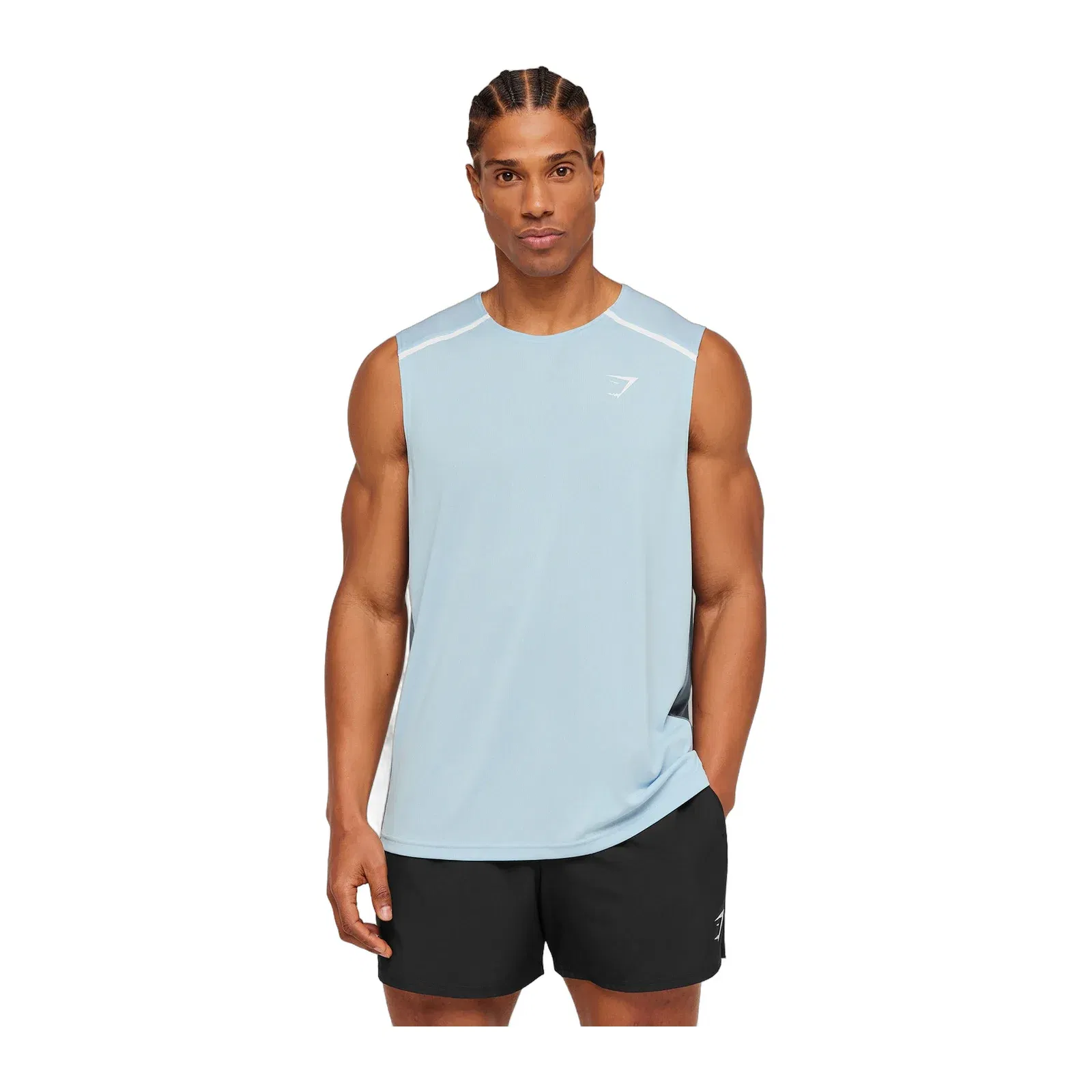 Gymshark Arrival Contrast Tank Chilled Blue