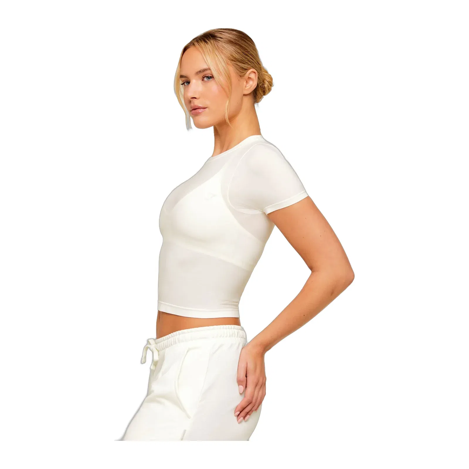 Women's Gymshark Featherform Short Sleeve T-Shirt Soft White