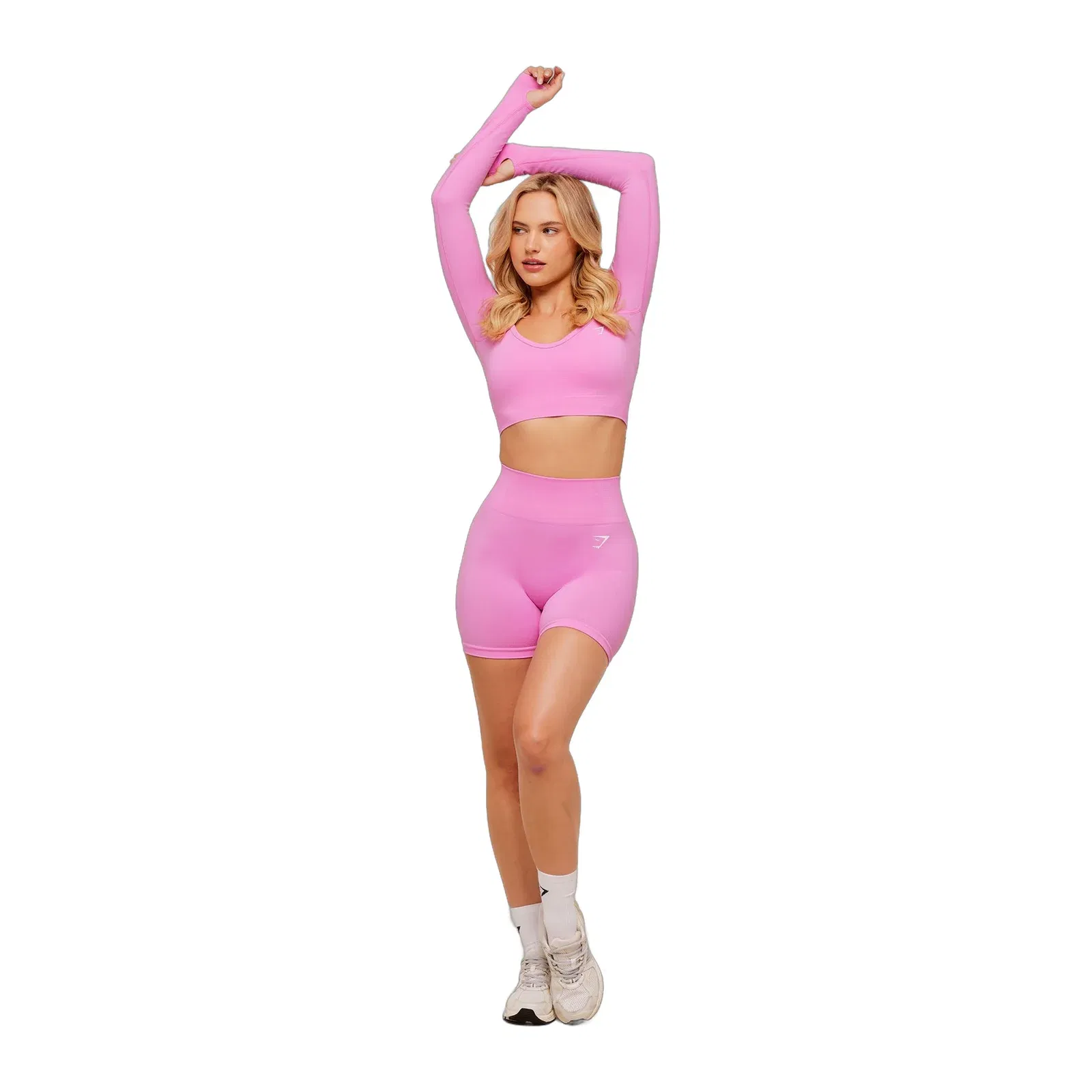 Women's Gymshark Vital Sweetheart Neck Crop Top Focus Pink