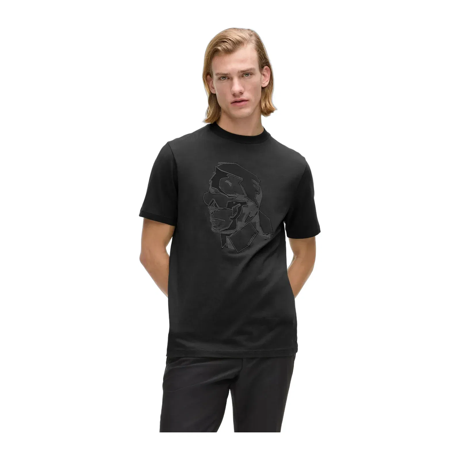 Tonal Karl print T-shirt