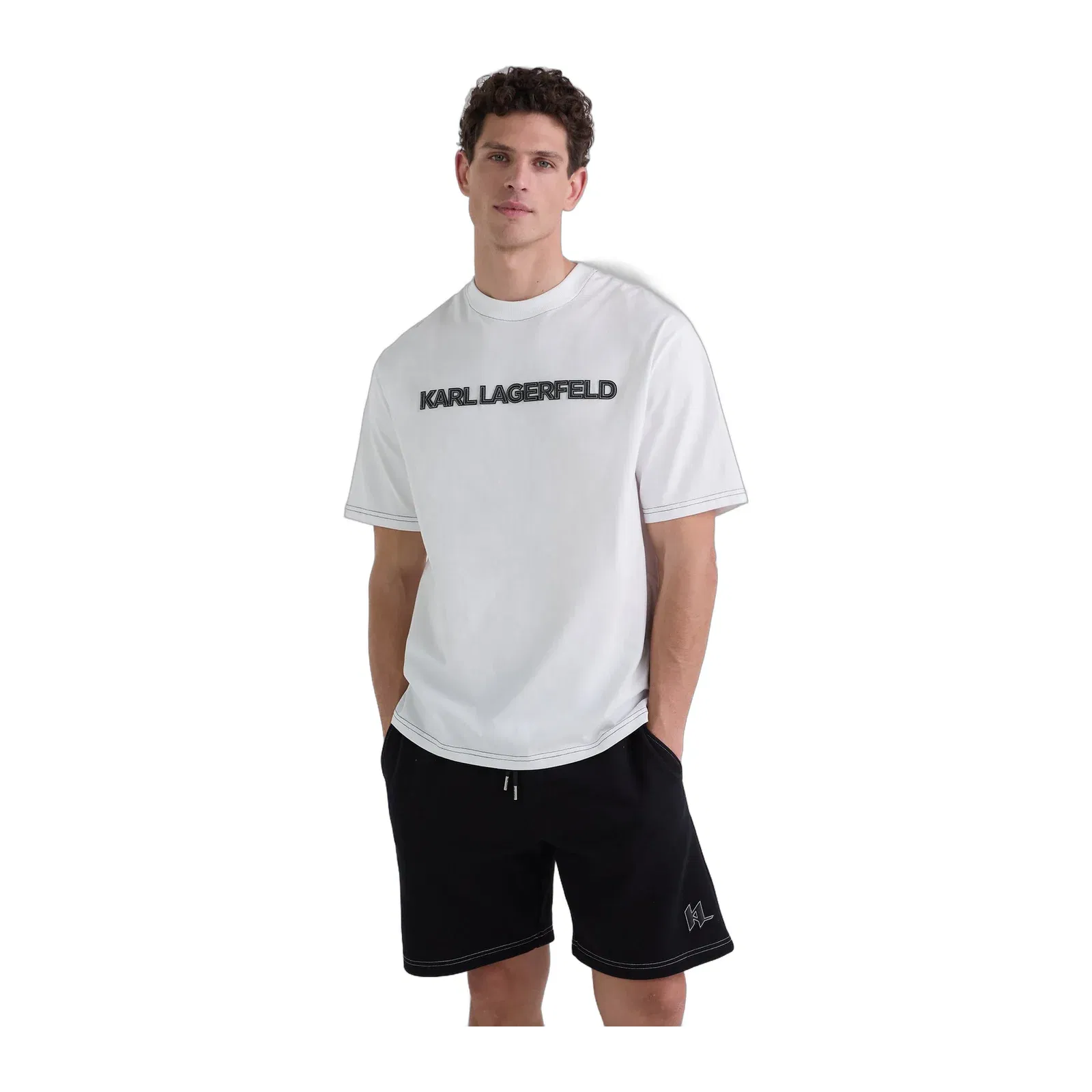 Contrast stitch T-shirt