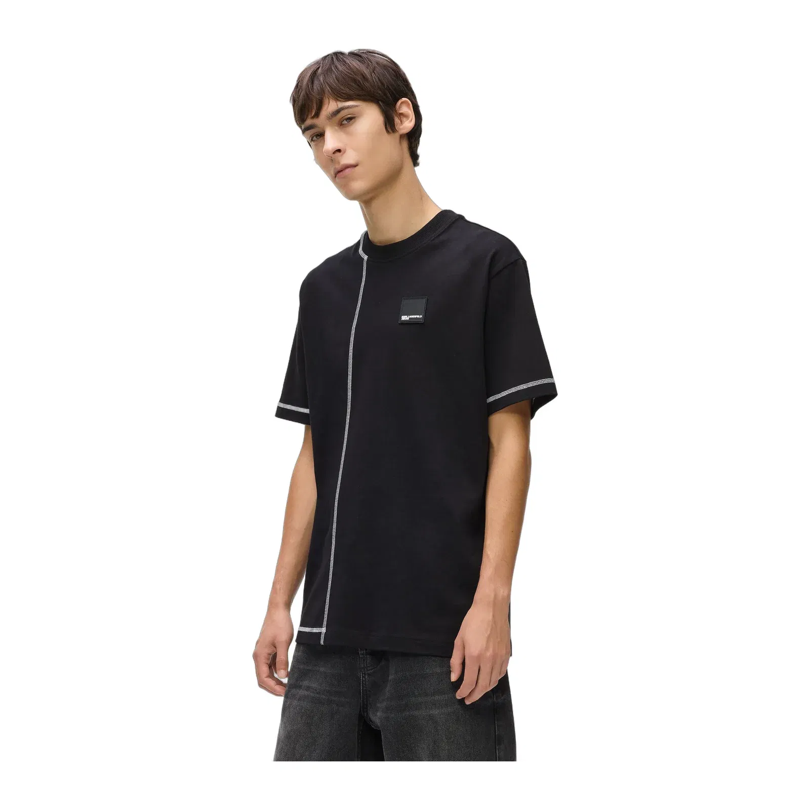 Contrast stitch T-shirt