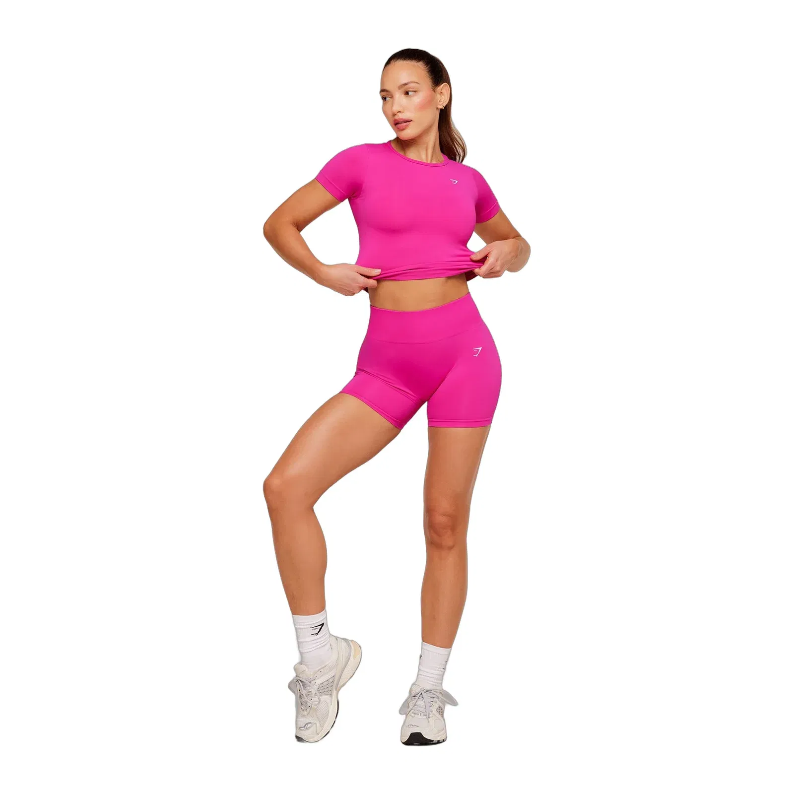 Women's Gymshark Everyday Seamless Short Sleeve Top Super-Set Pink