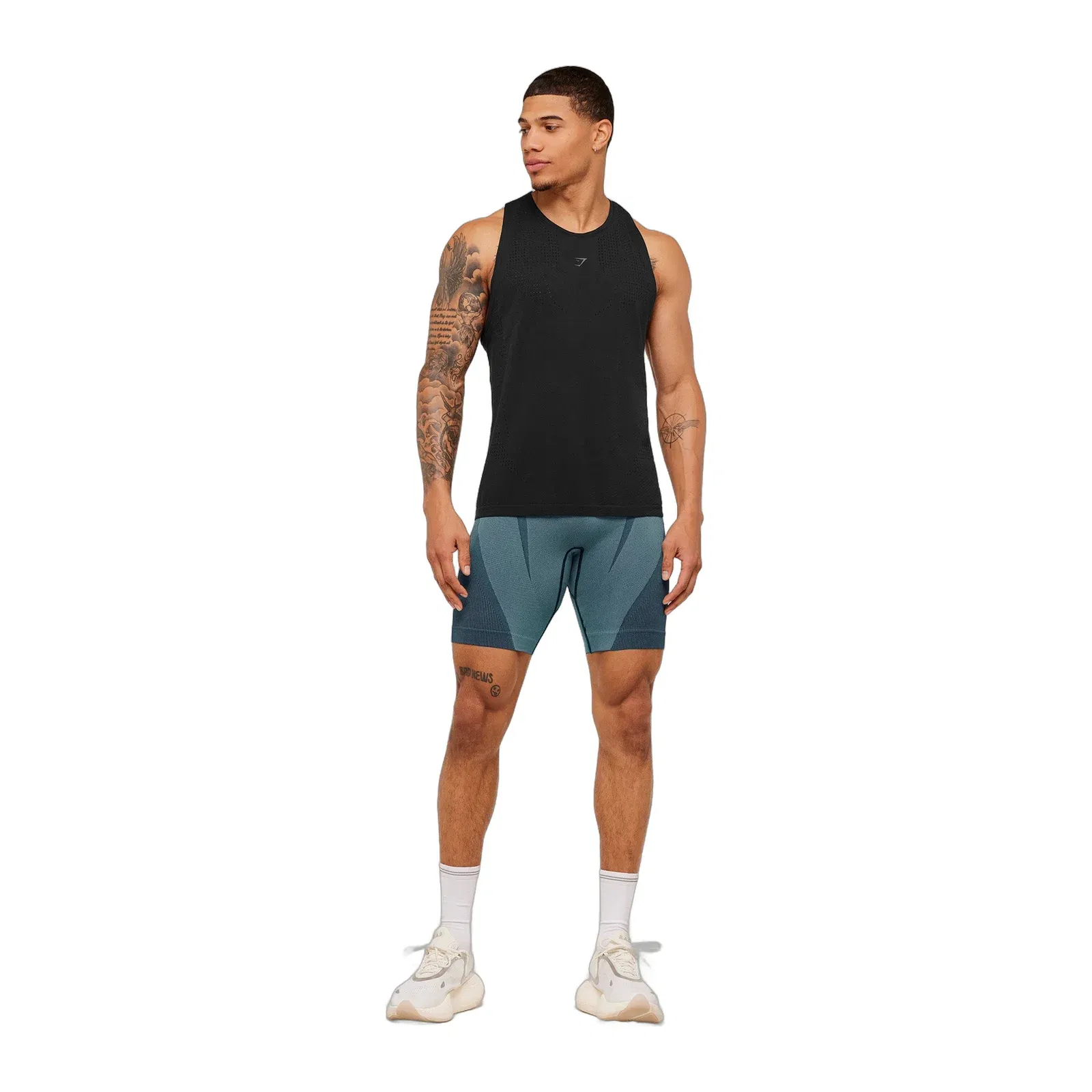 Gymshark Seamless Running Half Tight Stealth Blue