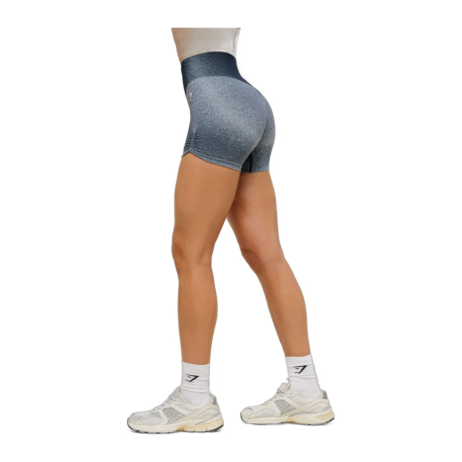 Women's Gymshark Blush Seamless Shorts Heavy Blue