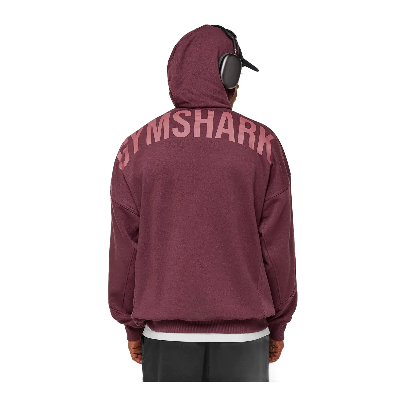 Gymshark Power Oversized Hoodie GS Impact Burgundy