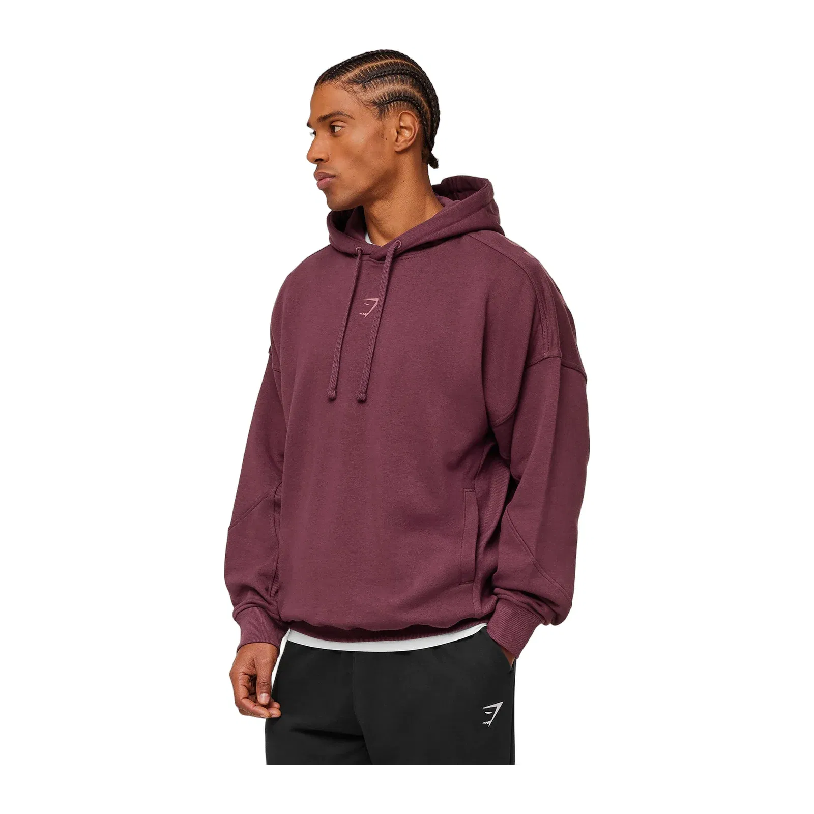 Gymshark Power Oversized Hoodie GS Impact Burgundy