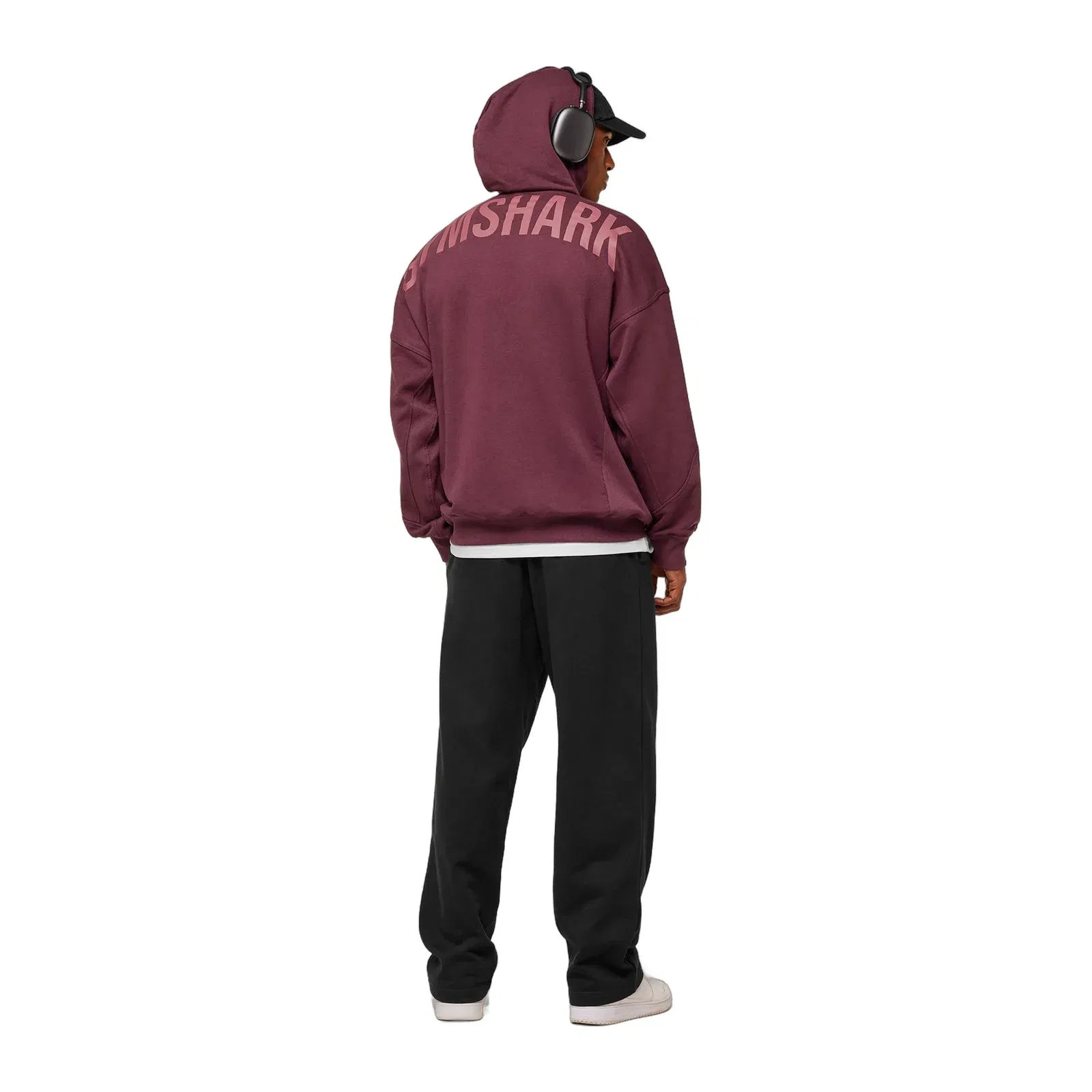 Gymshark Power Oversized Hoodie GS Impact Burgundy