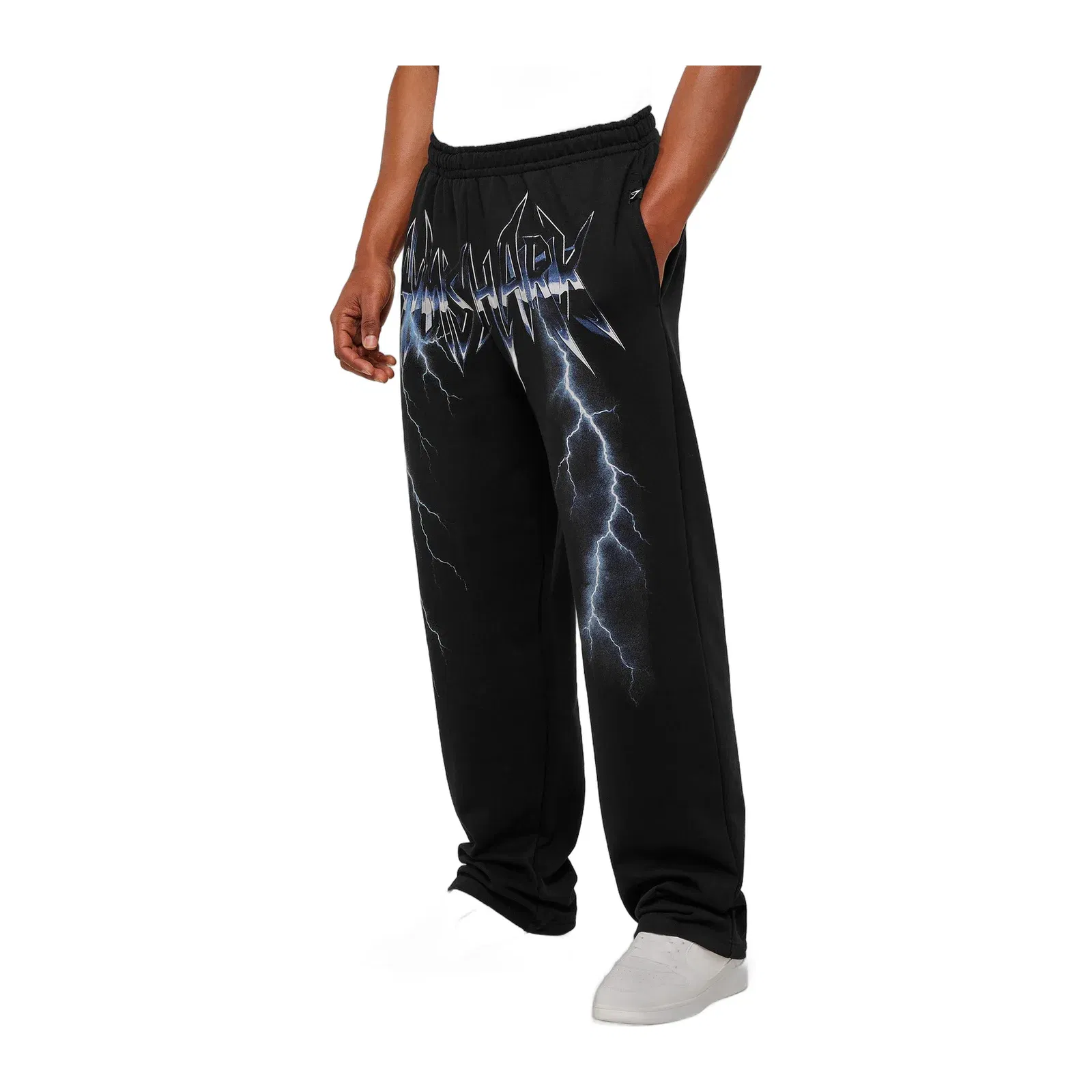 Gymshark Eagle Band Style Graphic Straight Leg Pants GS Black