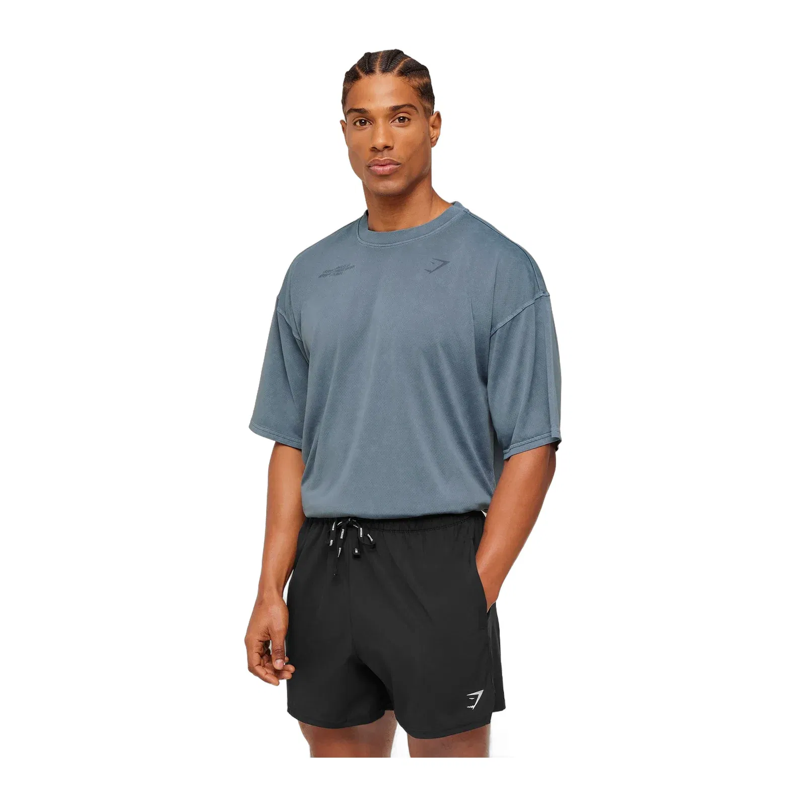 Gymshark Conditioning Club Washed T-Shirt Iron Blue