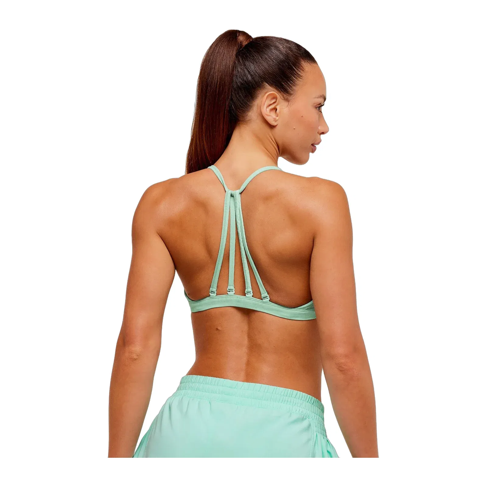 Women's Gymshark Washed Minimal Sports Bra Pop Turquoise