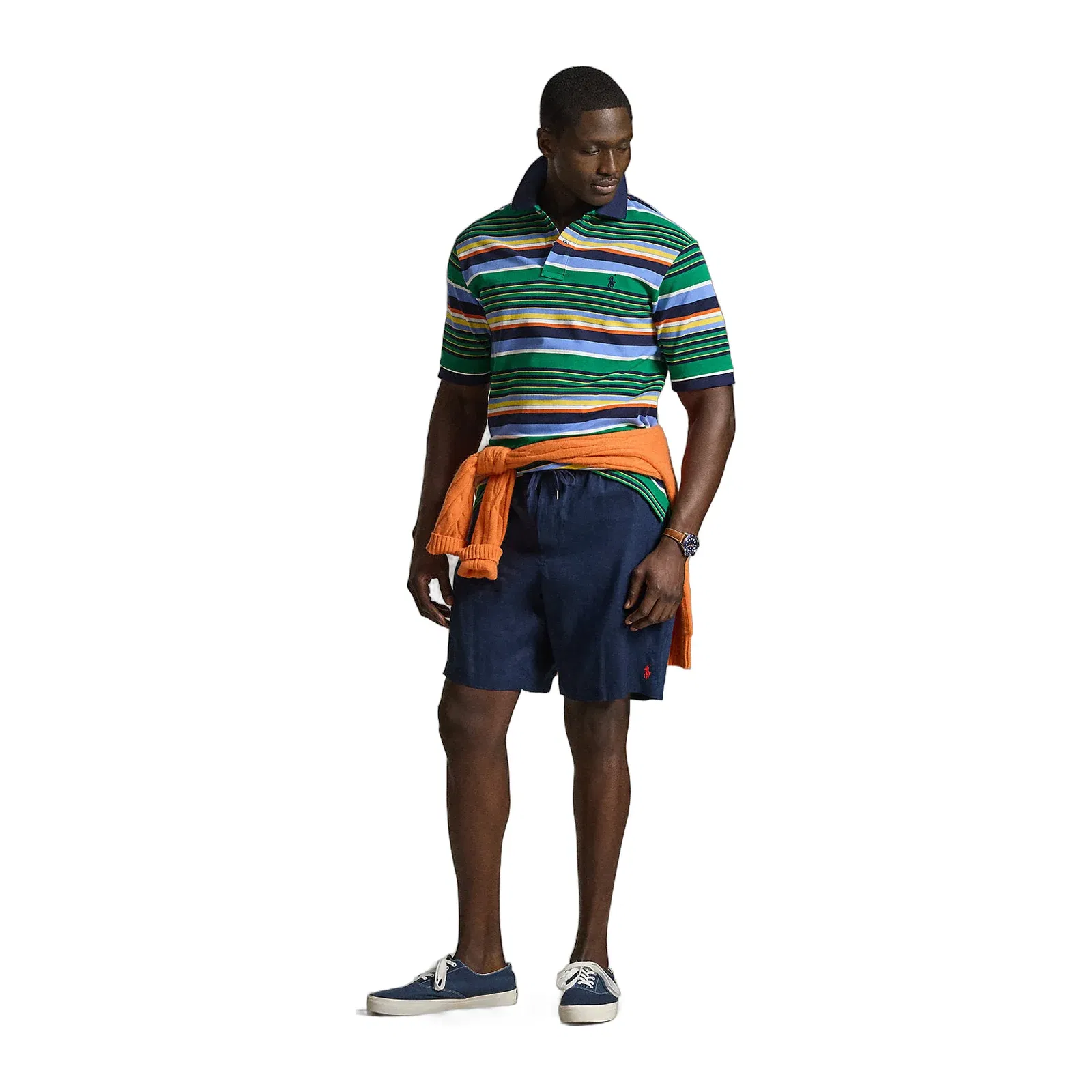 Ralph Lauren Striped Mesh Polo Shirt