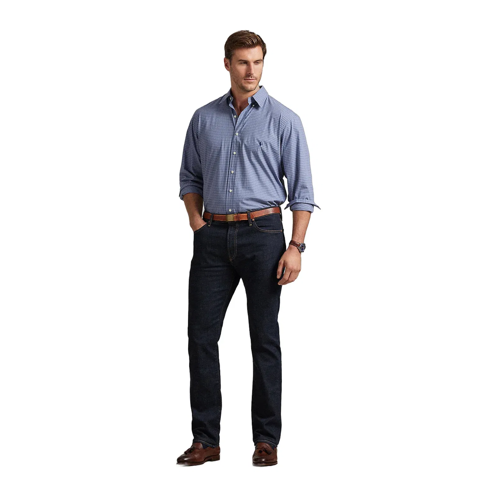 Ralph Lauren Checked Stretch Poplin Shirt