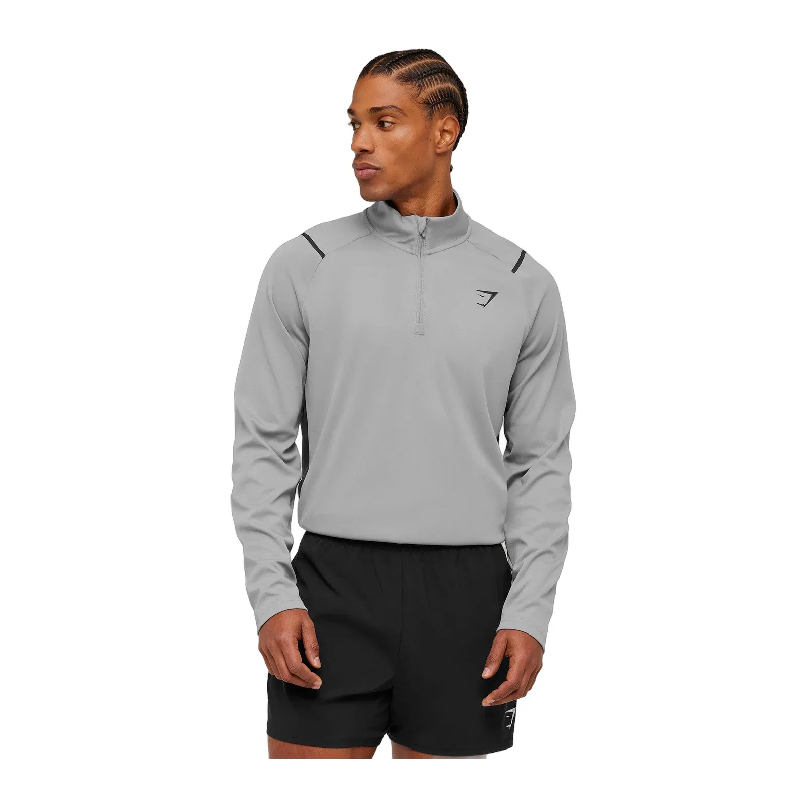 Gymshark Arrival Contrast 1/4 Zip Smokey Grey