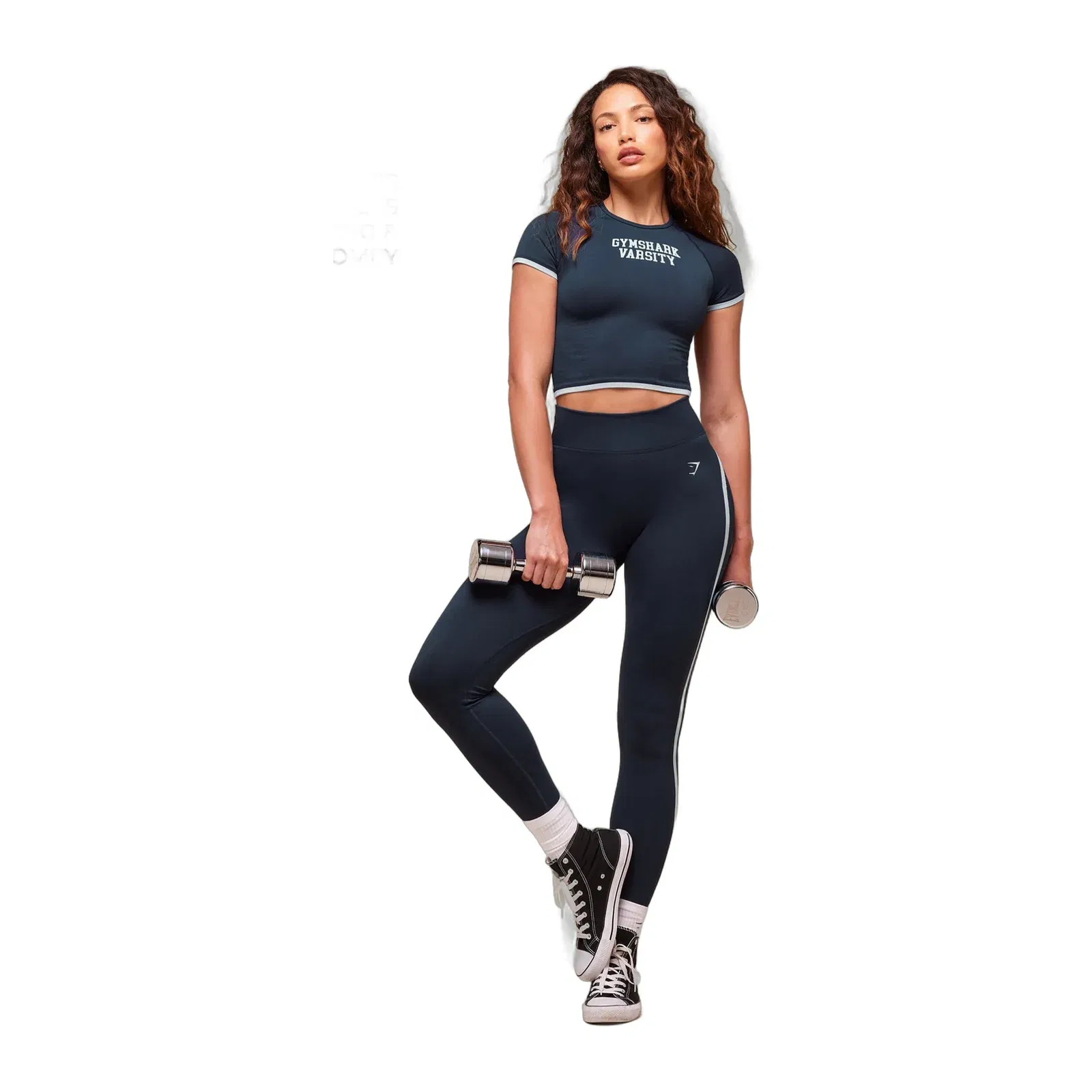 Women's Gymshark Lift Campus Seamless Midi T-Shirt Heavy Blue