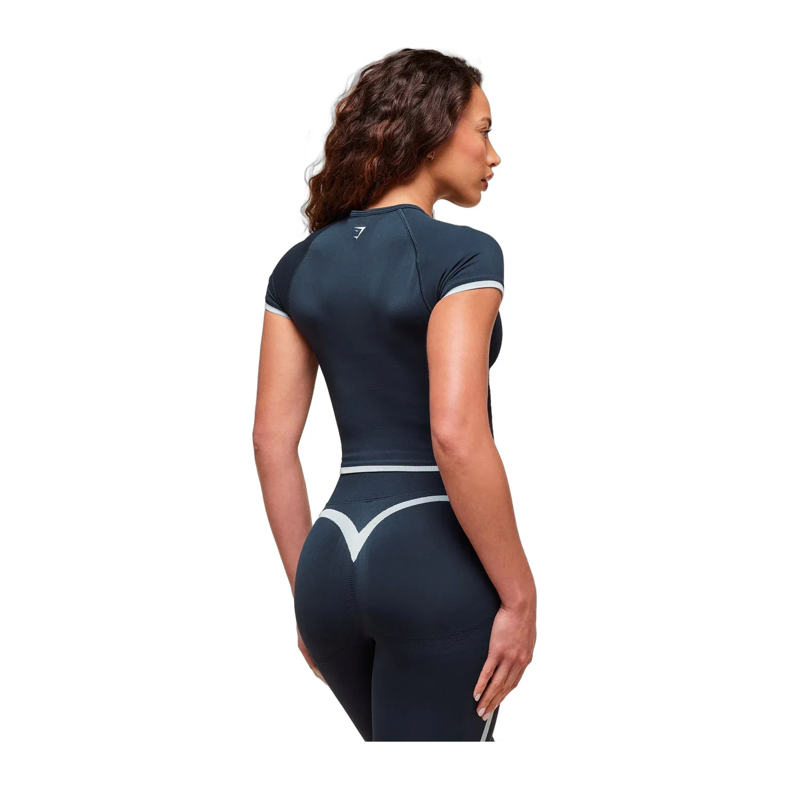 Women's Gymshark Lift Campus Seamless Midi T-Shirt Heavy Blue