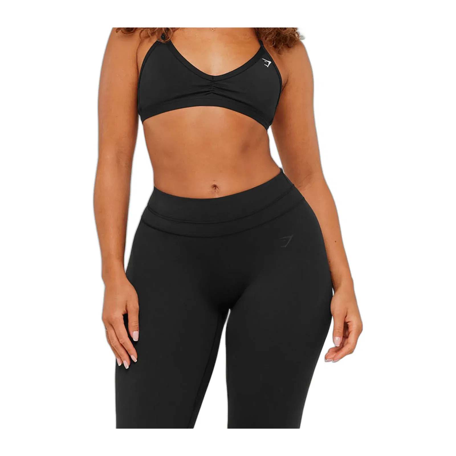 Women's Gymshark Whitney Mid-High Rise Flared Leggings Black