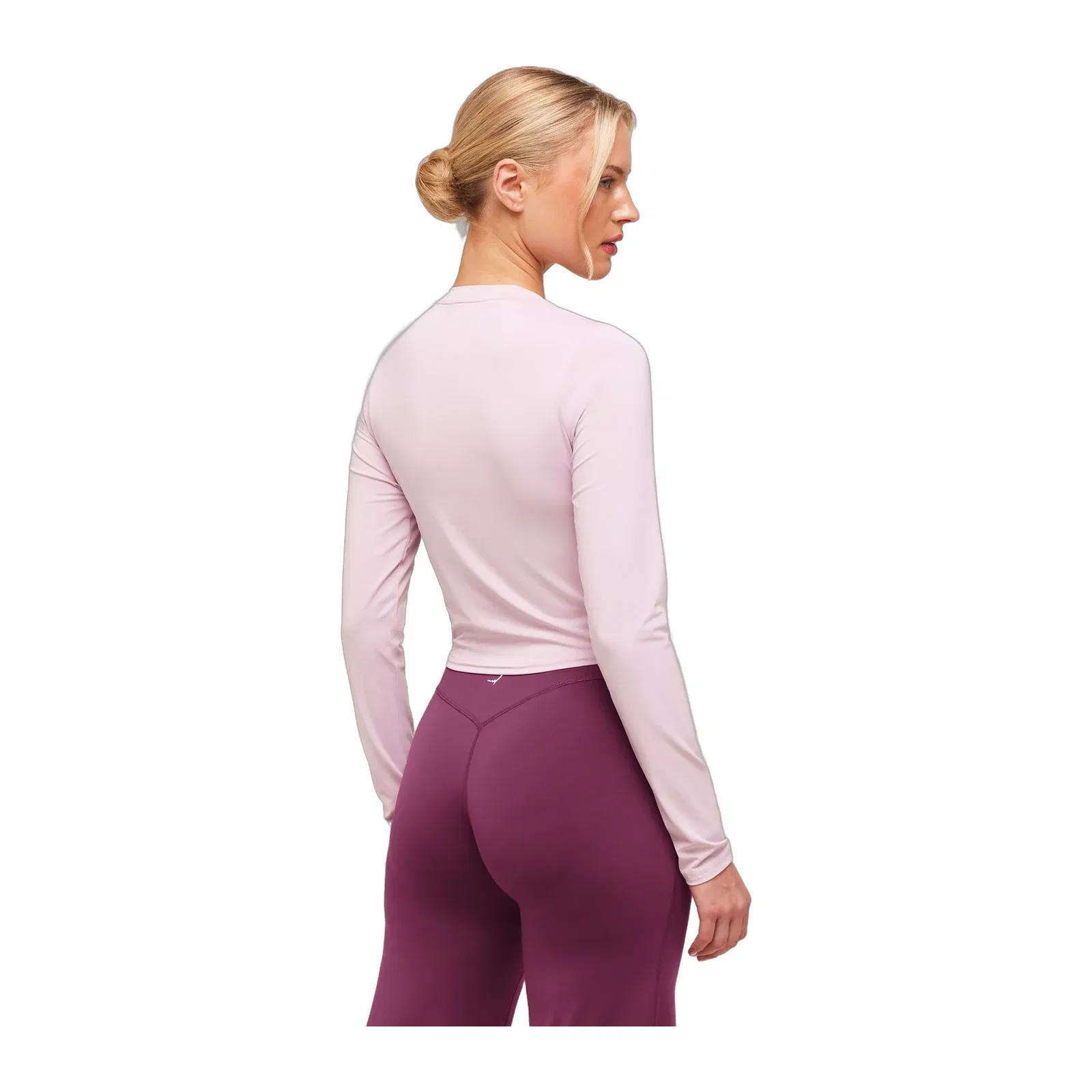Women's Gymshark Training Midi Long Sleeve Top Haze Pink