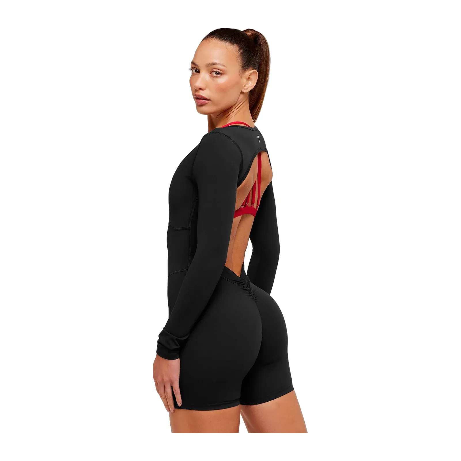 Women's Gymshark Lifting Dipped Waistband All-In-One Black