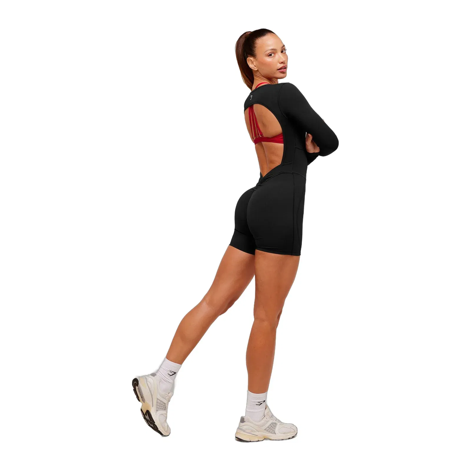 Women's Gymshark Lifting Dipped Waistband All-In-One Black
