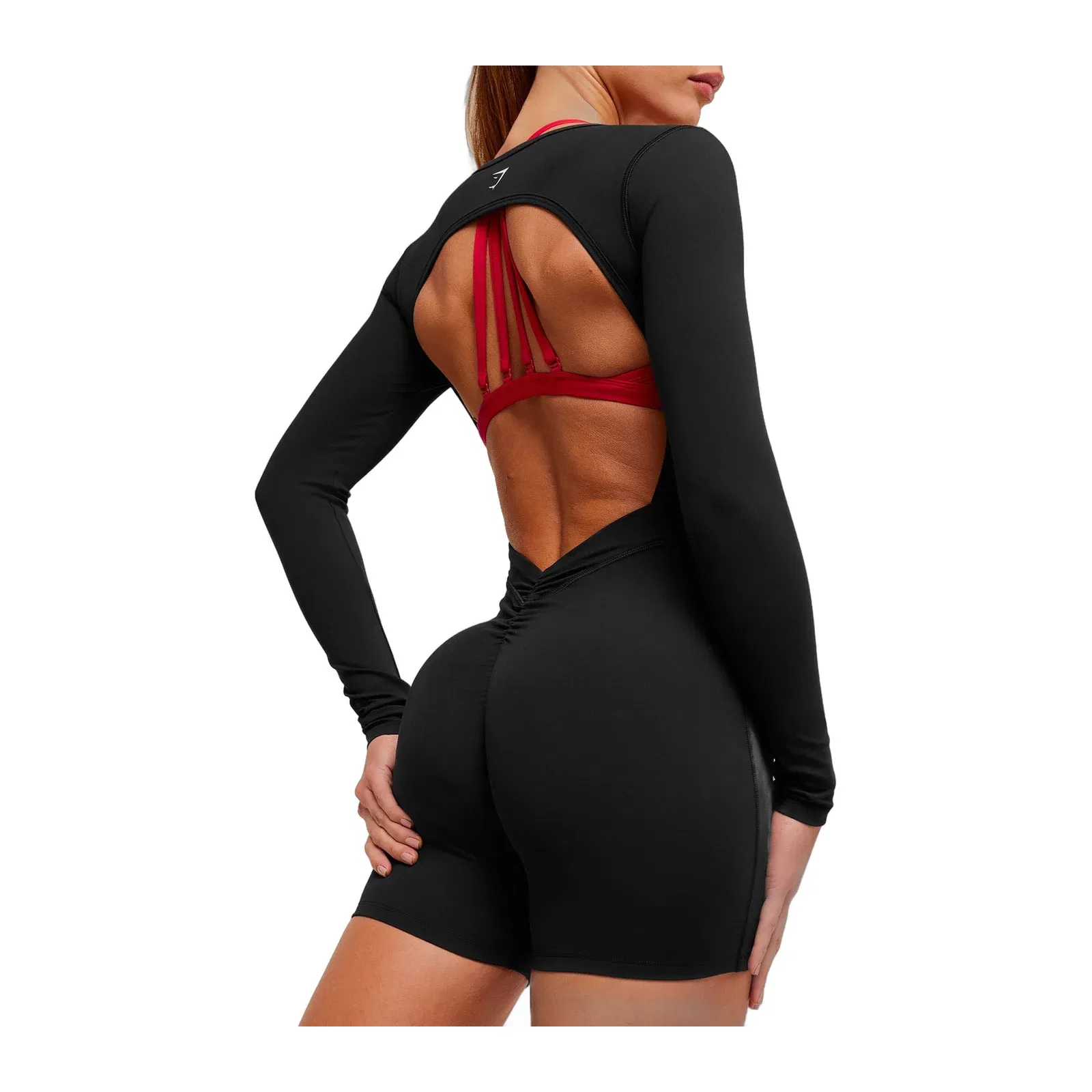 Women's Gymshark Lifting Dipped Waistband All-In-One Black