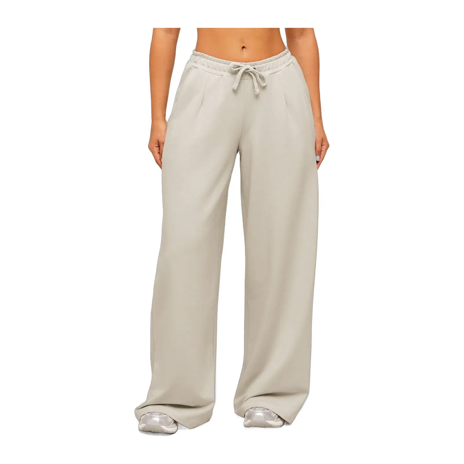 Women's Gymshark Lightweight Wide Leg Pant Short Pebble Grey