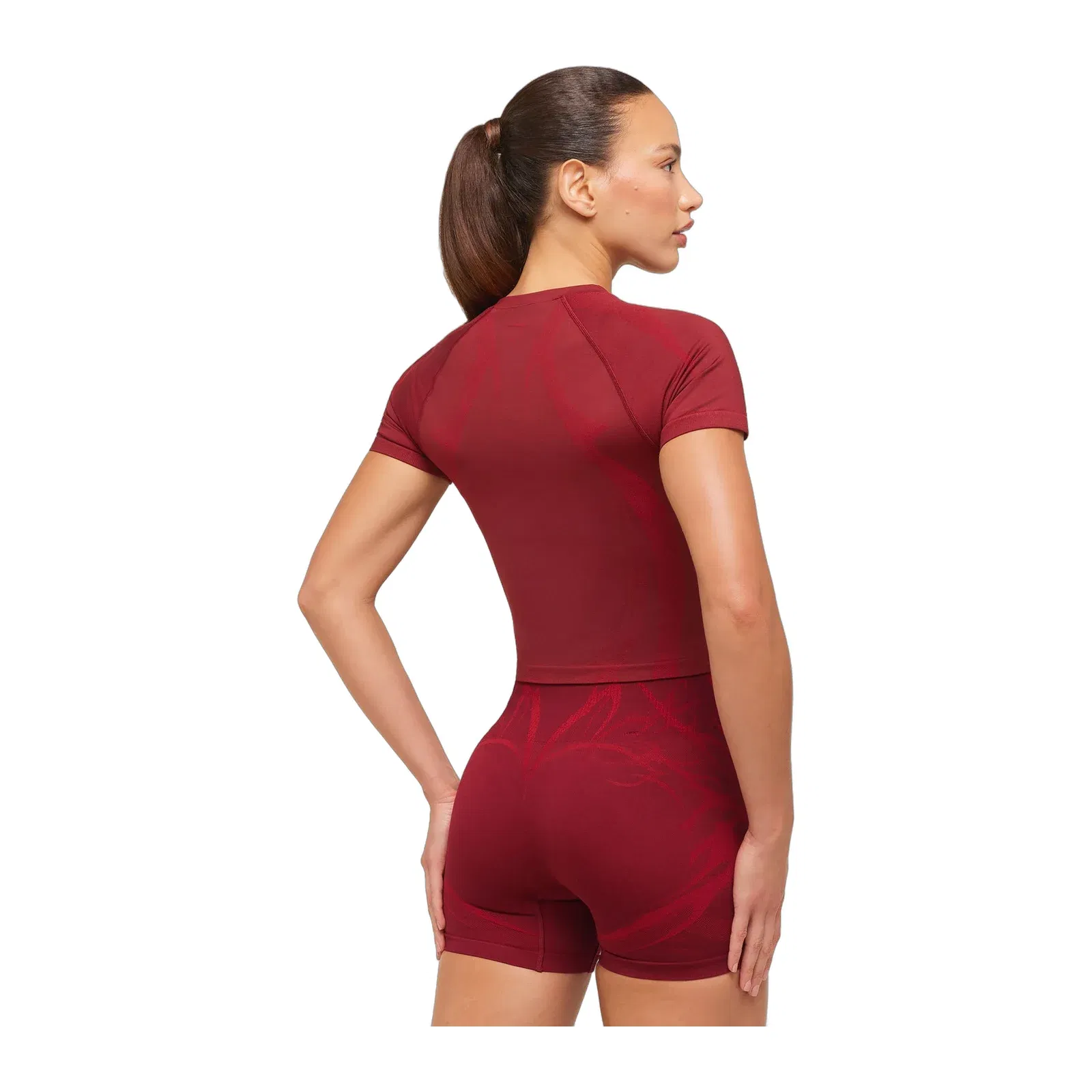 Women's Gymshark Storm Seamless Top Sets Red