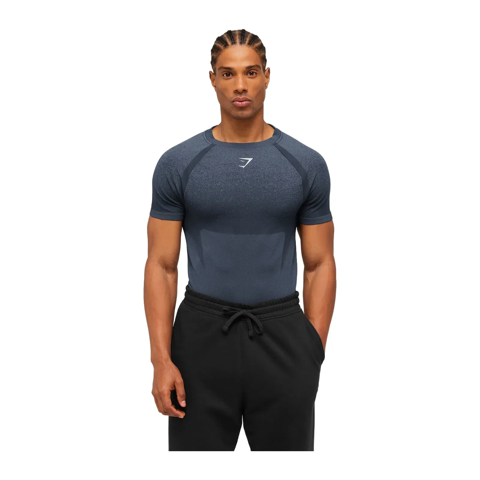 Gymshark Shadow Seamless T-Shirt Heavy Blue