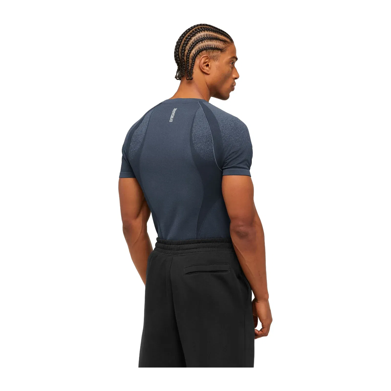 Gymshark Shadow Seamless T-Shirt Heavy Blue