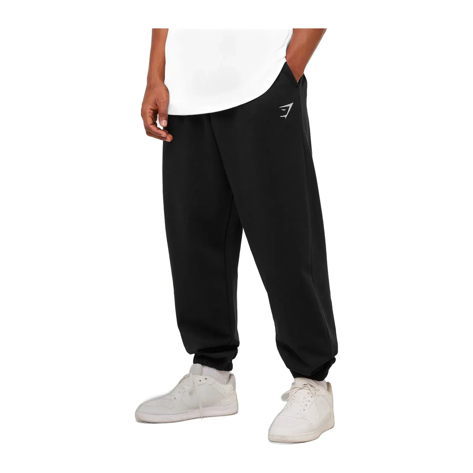 Gymshark Crest Oversized Joggers GS Black
