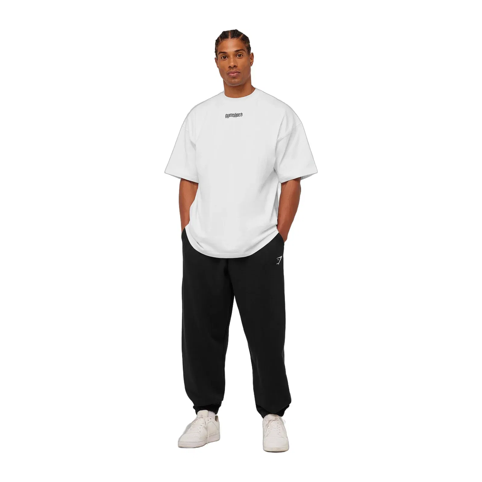Gymshark Crest Oversized Joggers GS Black