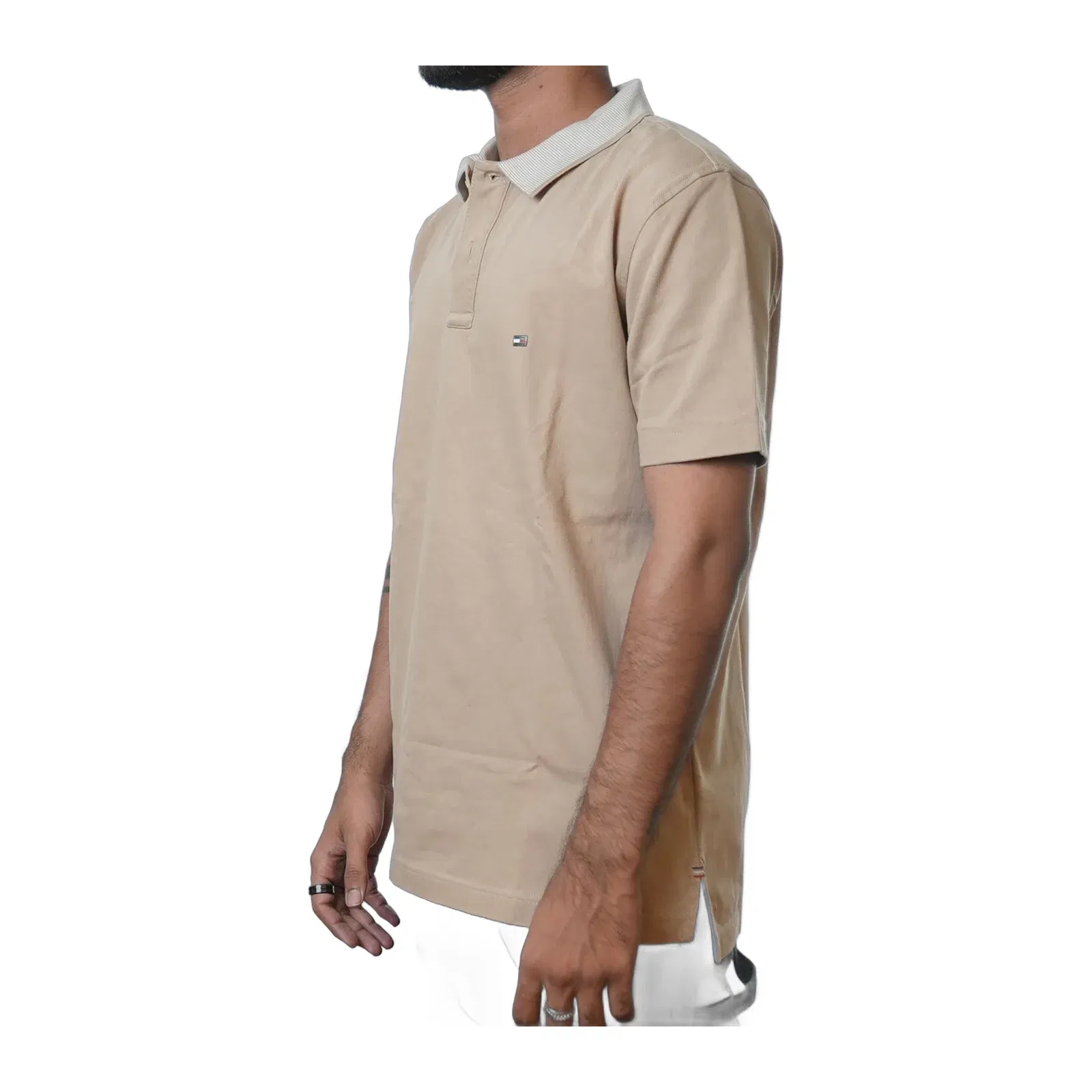Tommy Hilfiger Beige Polo T-Shirt (M)