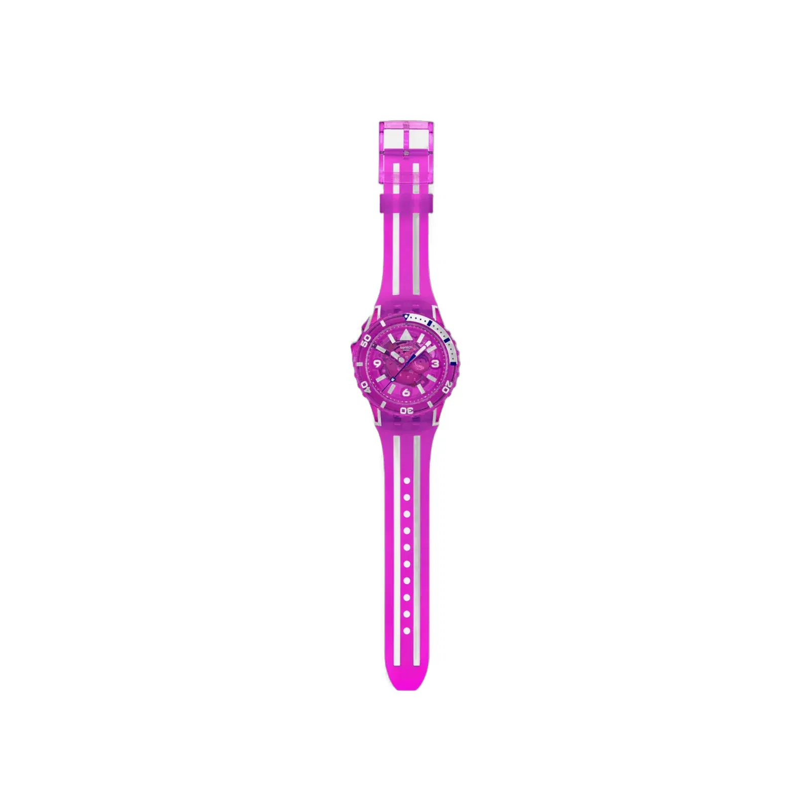 Swatch Scubaqua Flower Hat Quartz Pink Dial Analog Watch