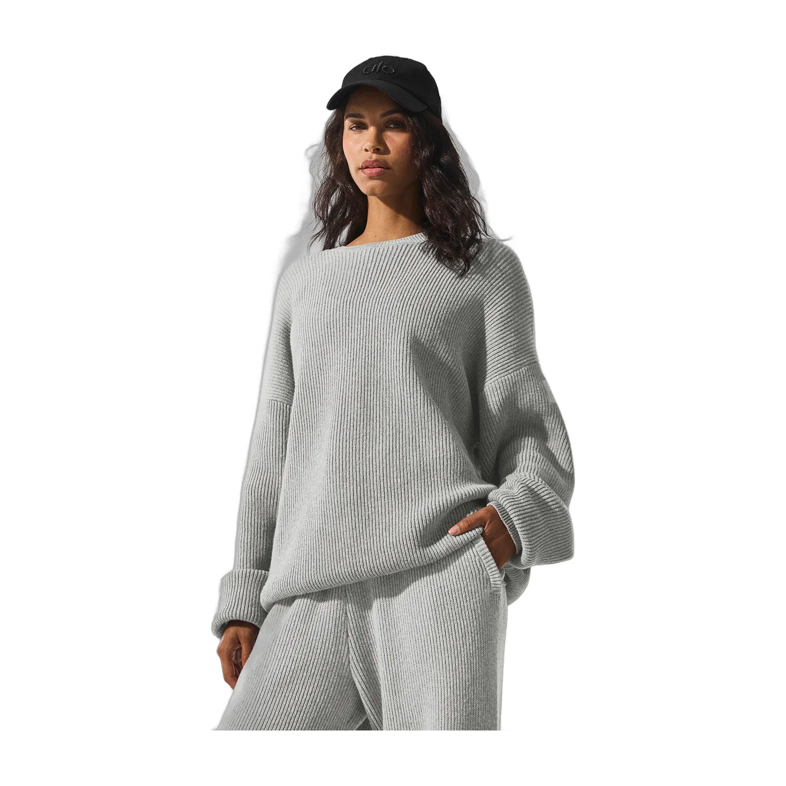 Domain Rib Knit Crew Sweater