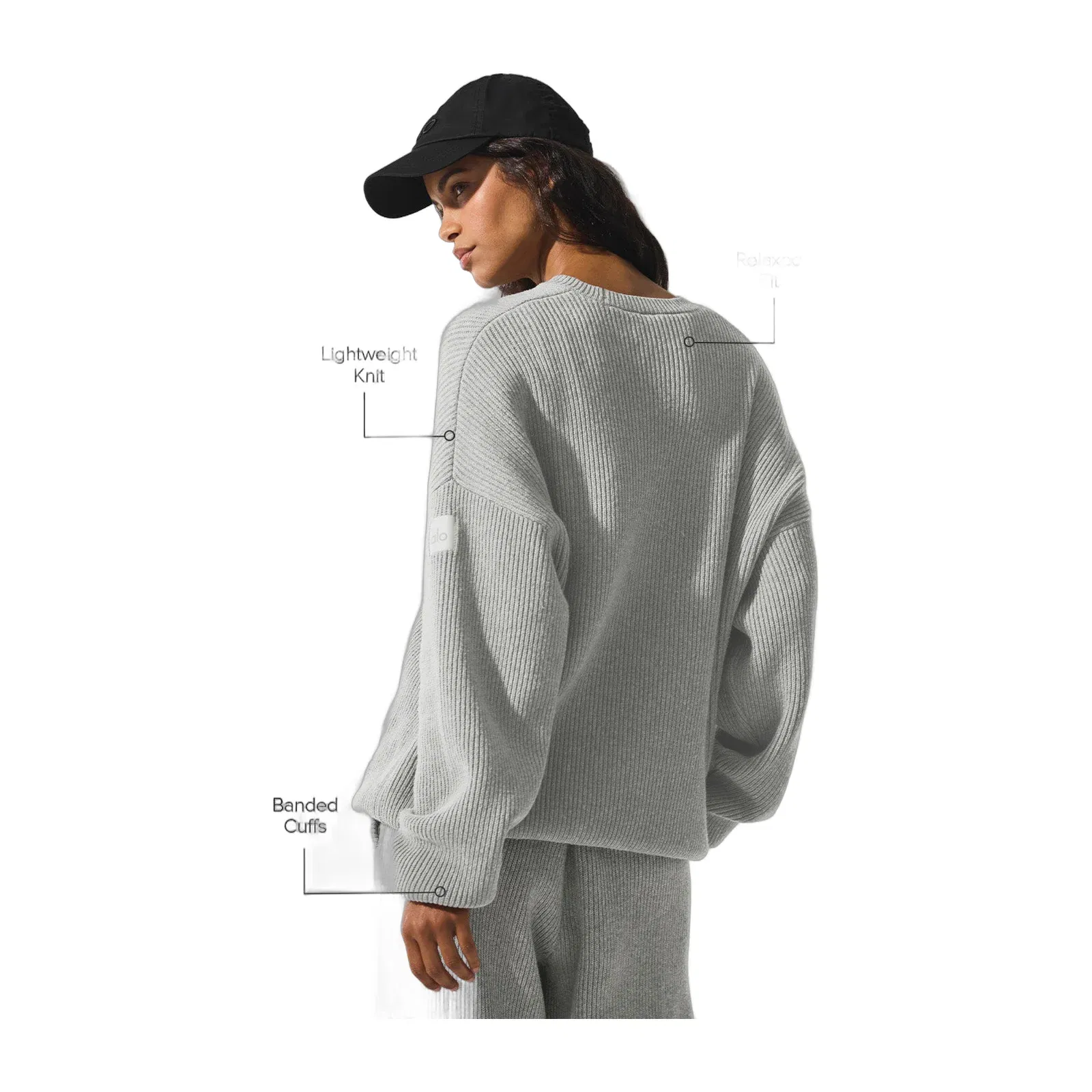 Domain Rib Knit Crew Sweater