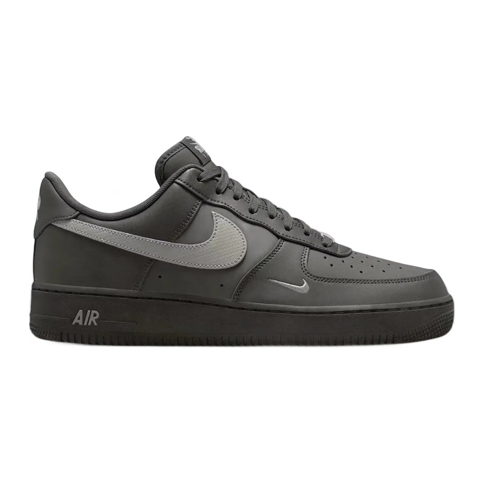 Nike Air Force 1 Low '07 Carbon Fiber Swoosh Newsprint College Grey