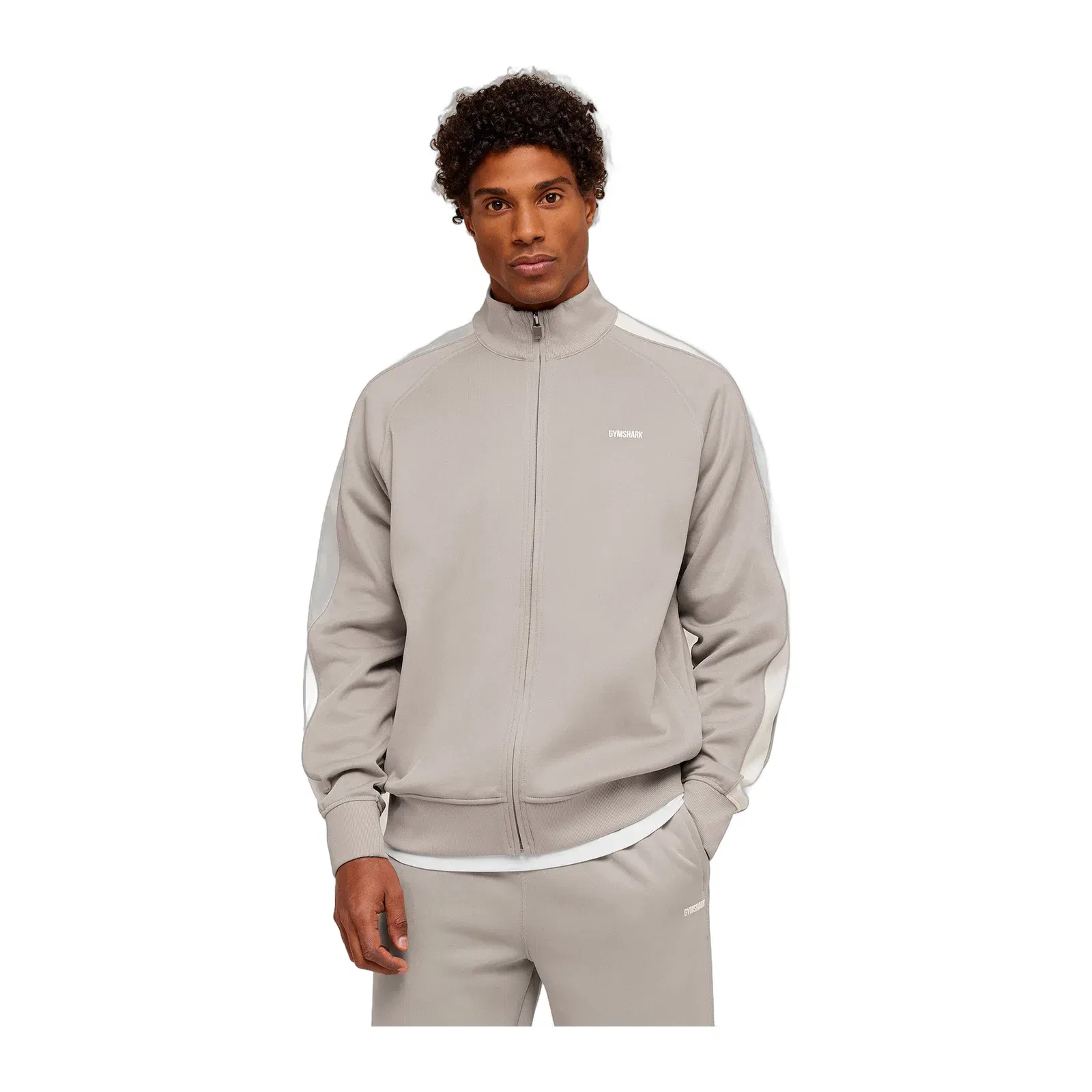 Gymshark Tricot Track Jacket - Mushroom Grey