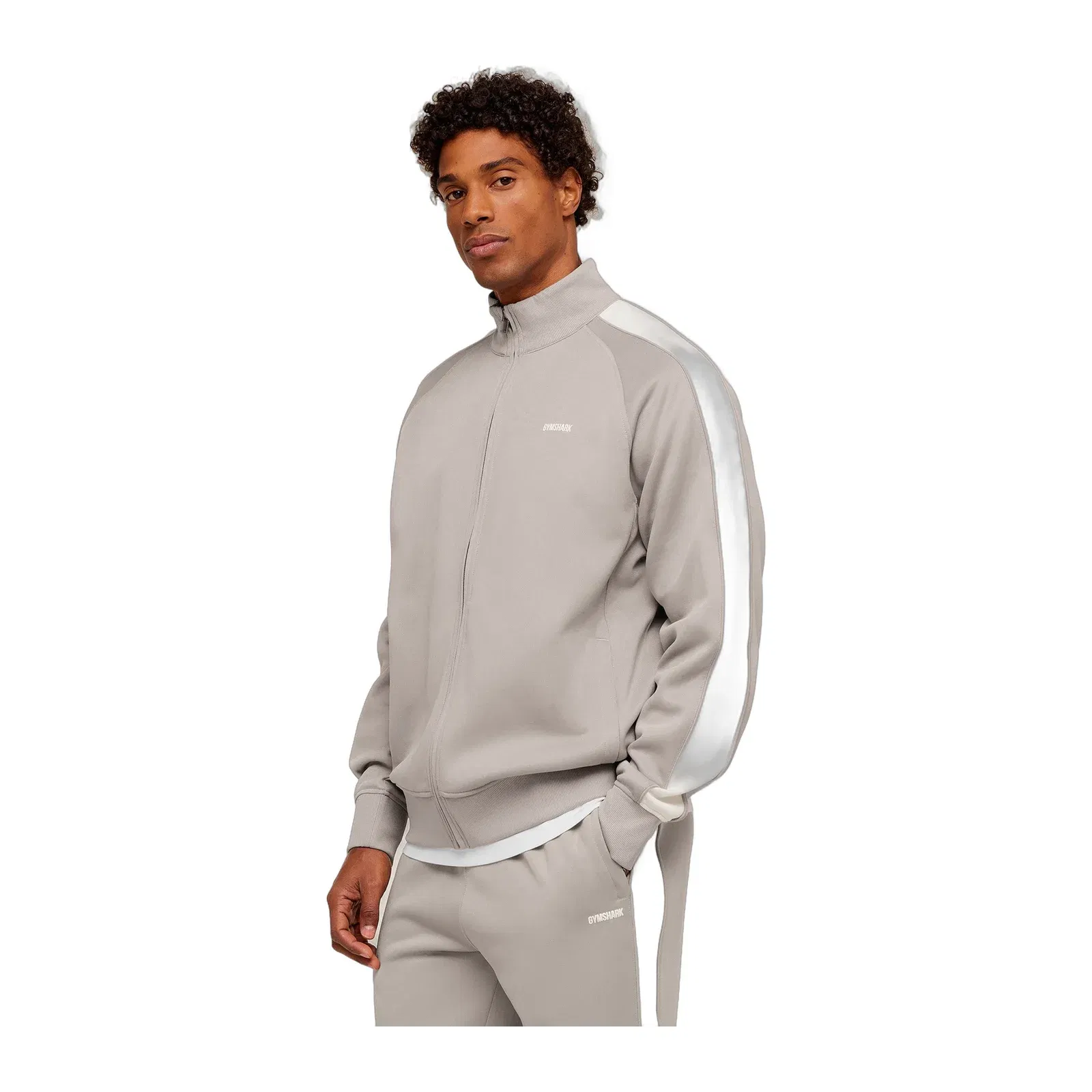Gymshark Tricot Track Jacket - Mushroom Grey