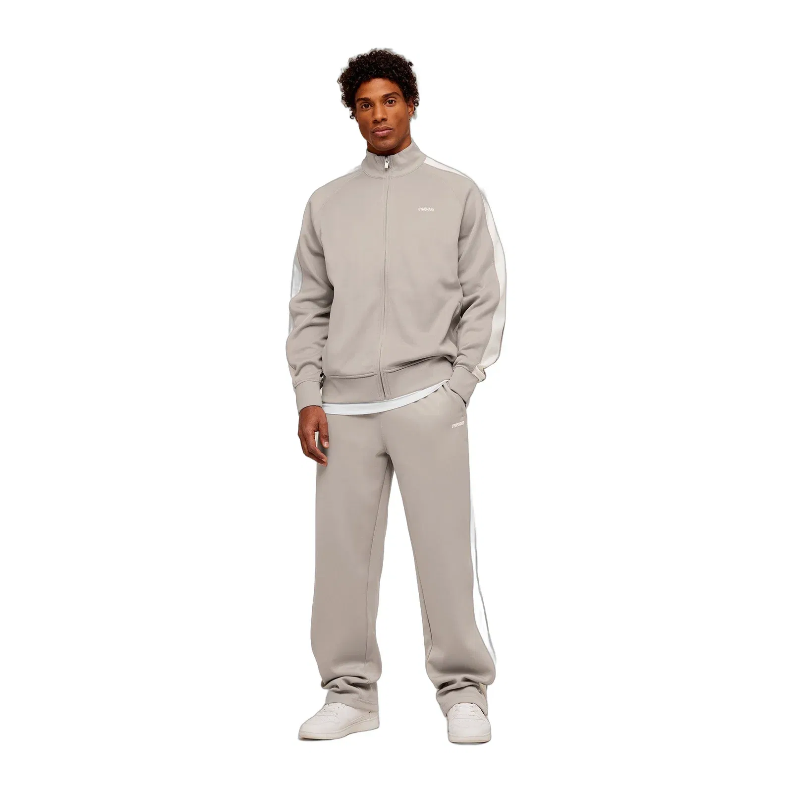 Gymshark Tricot Track Jacket - Mushroom Grey