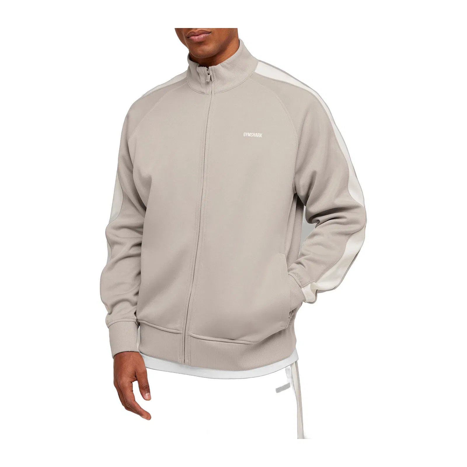 Gymshark Tricot Track Jacket - Mushroom Grey
